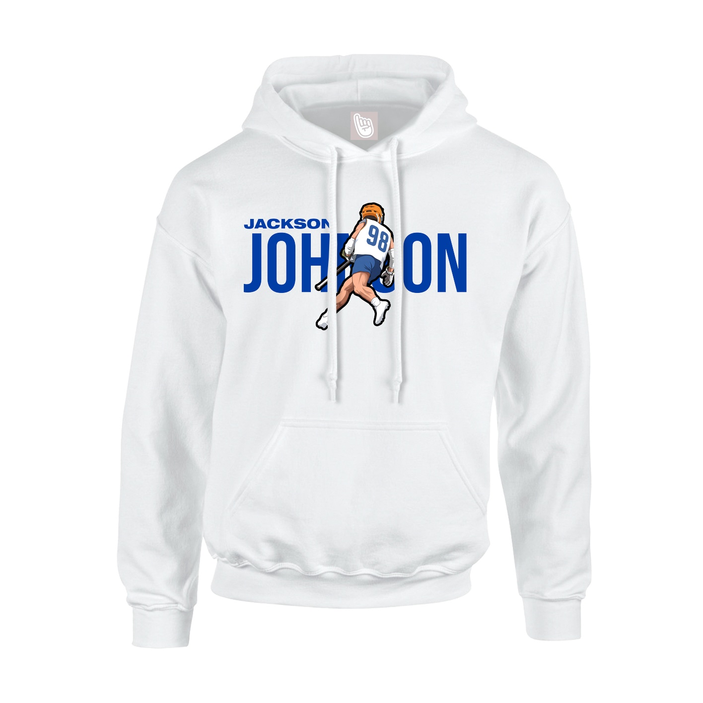 Youth Hoodie — Player Name in White