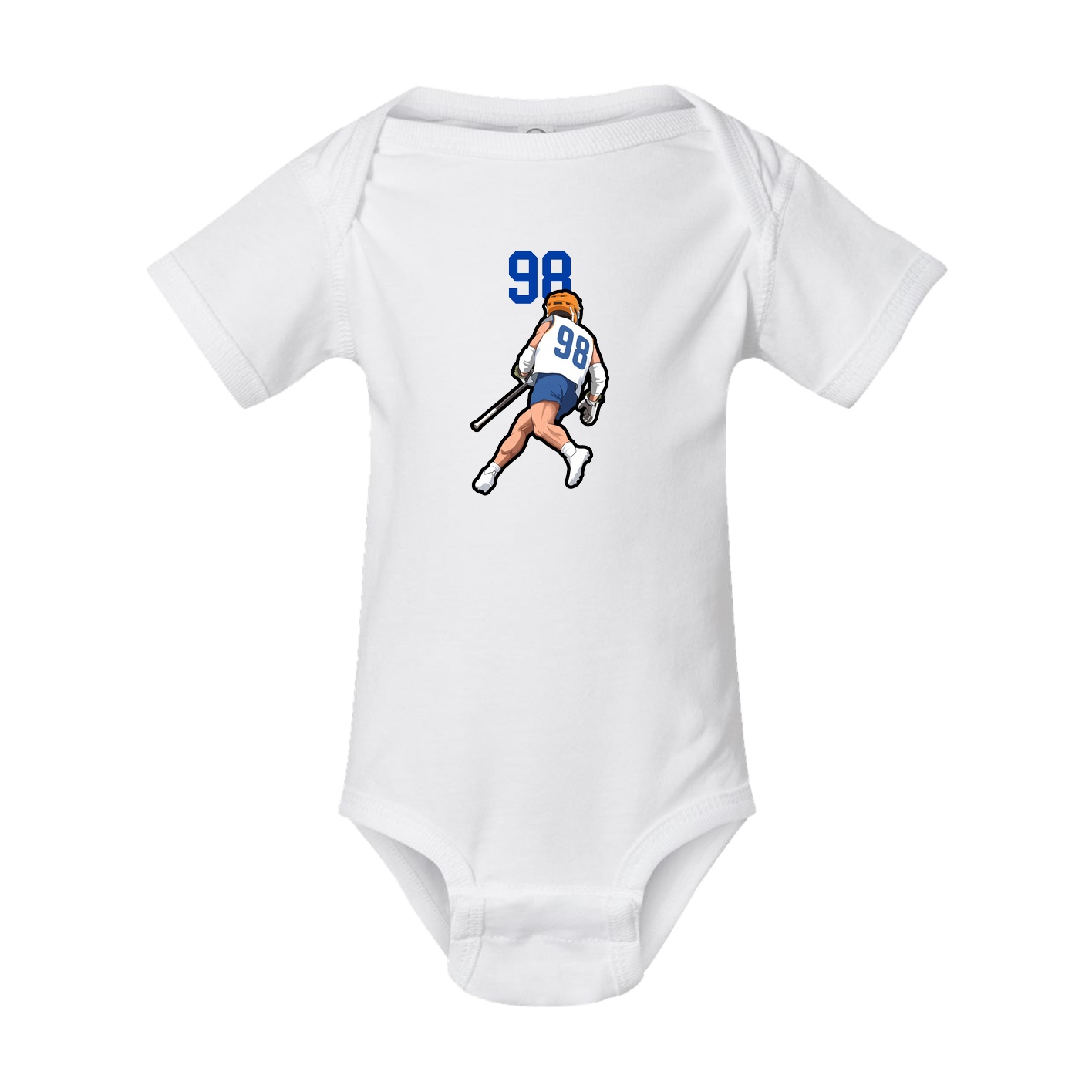 Baby Onesie — Number Top in White