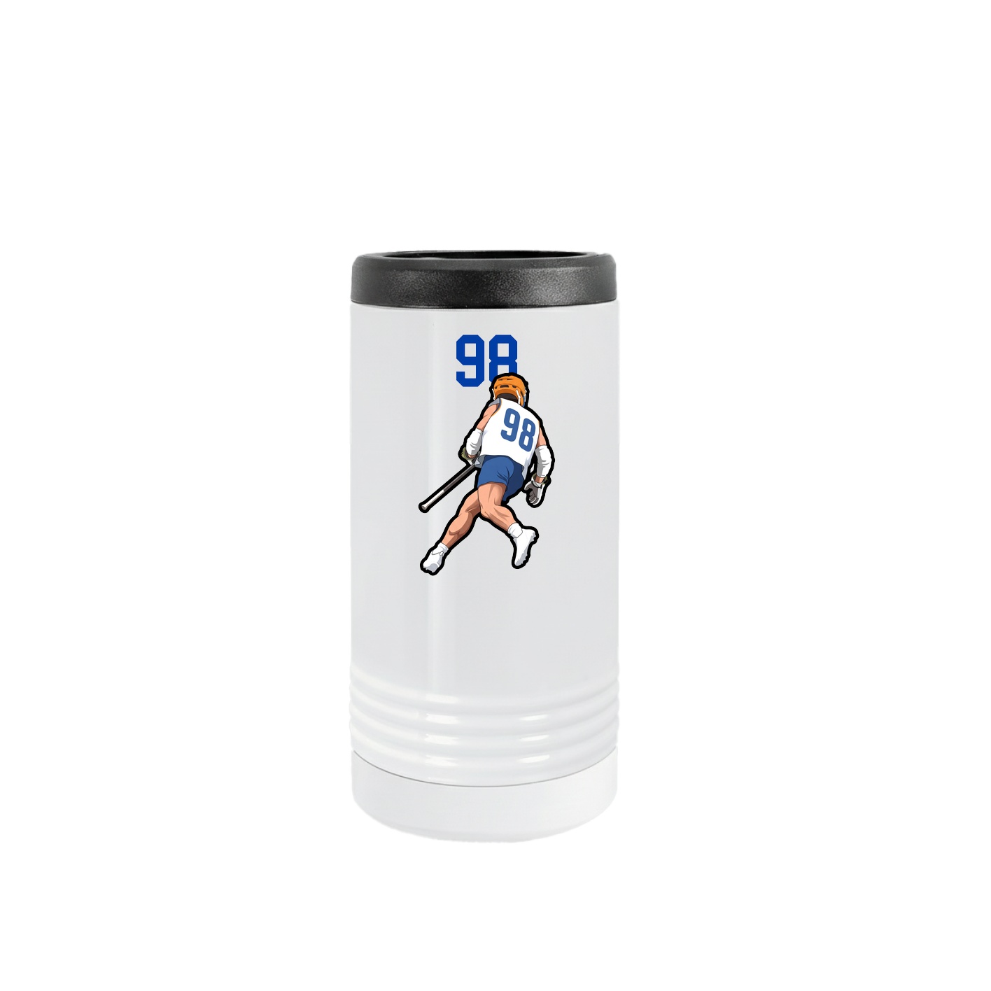 Slim Beverage Holder — Number Top in White