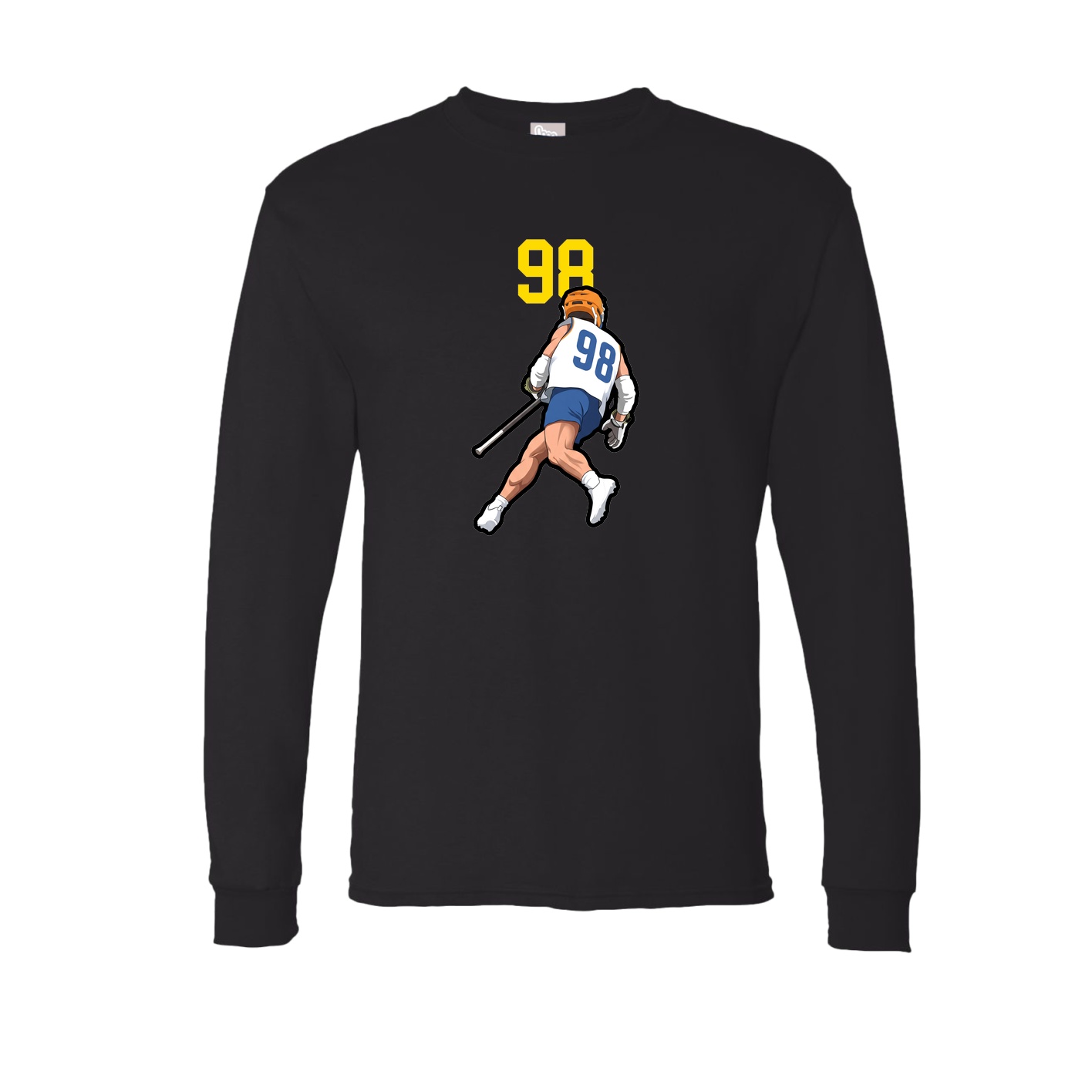 Long Sleeve Tee — Number Top in Black