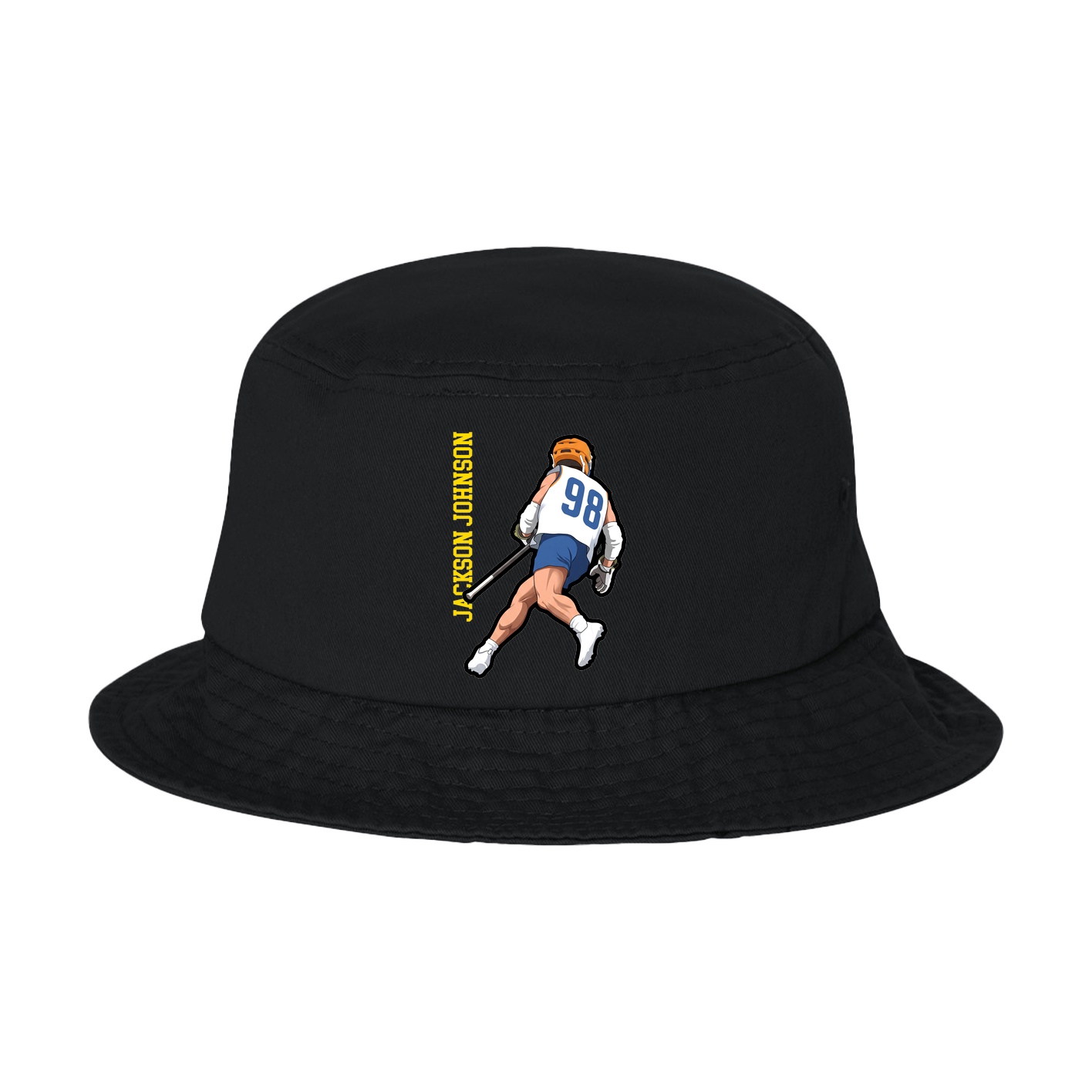 Bucket Cap — Name Vertical in Black