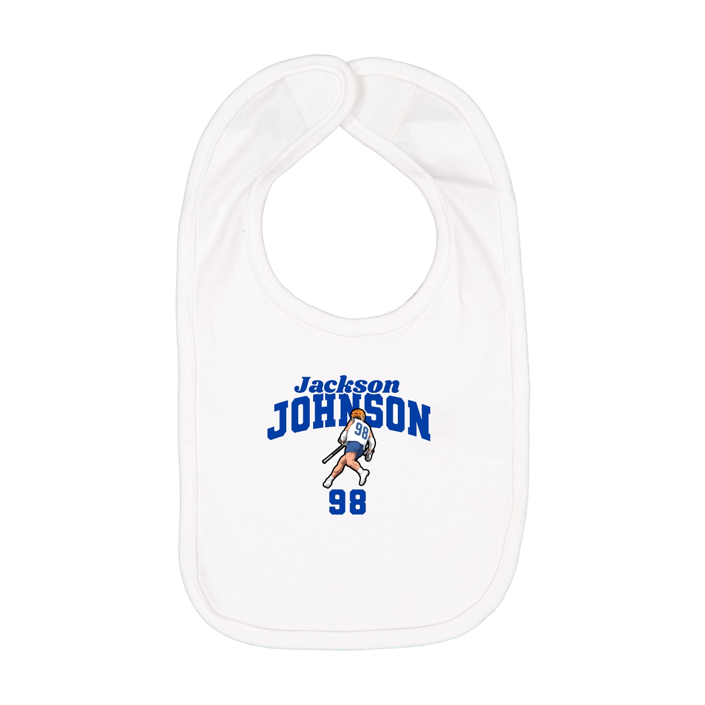 Infant Bib — Signature Arch in White