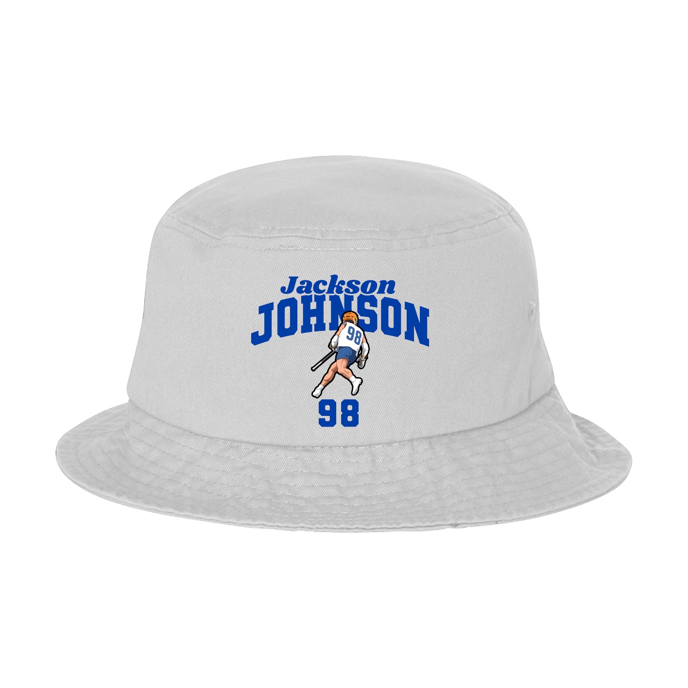 Bucket Cap — Signature Arch in White