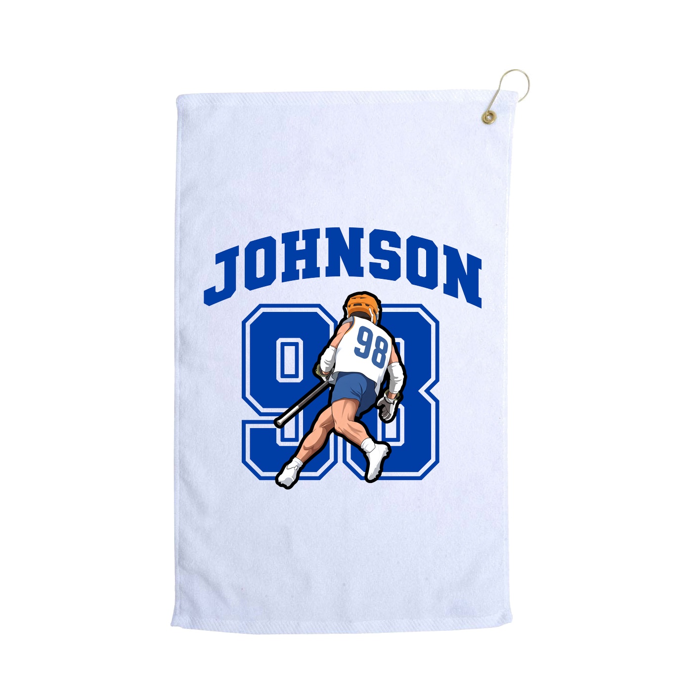 Golf Towel — Number in White