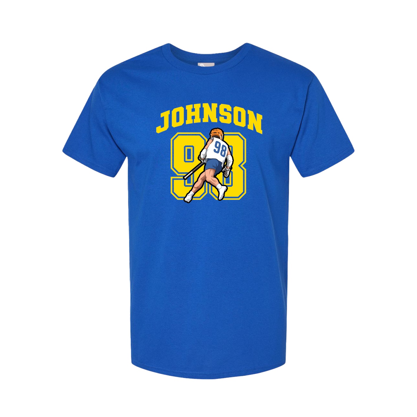 Youth Tee — Number in Royal