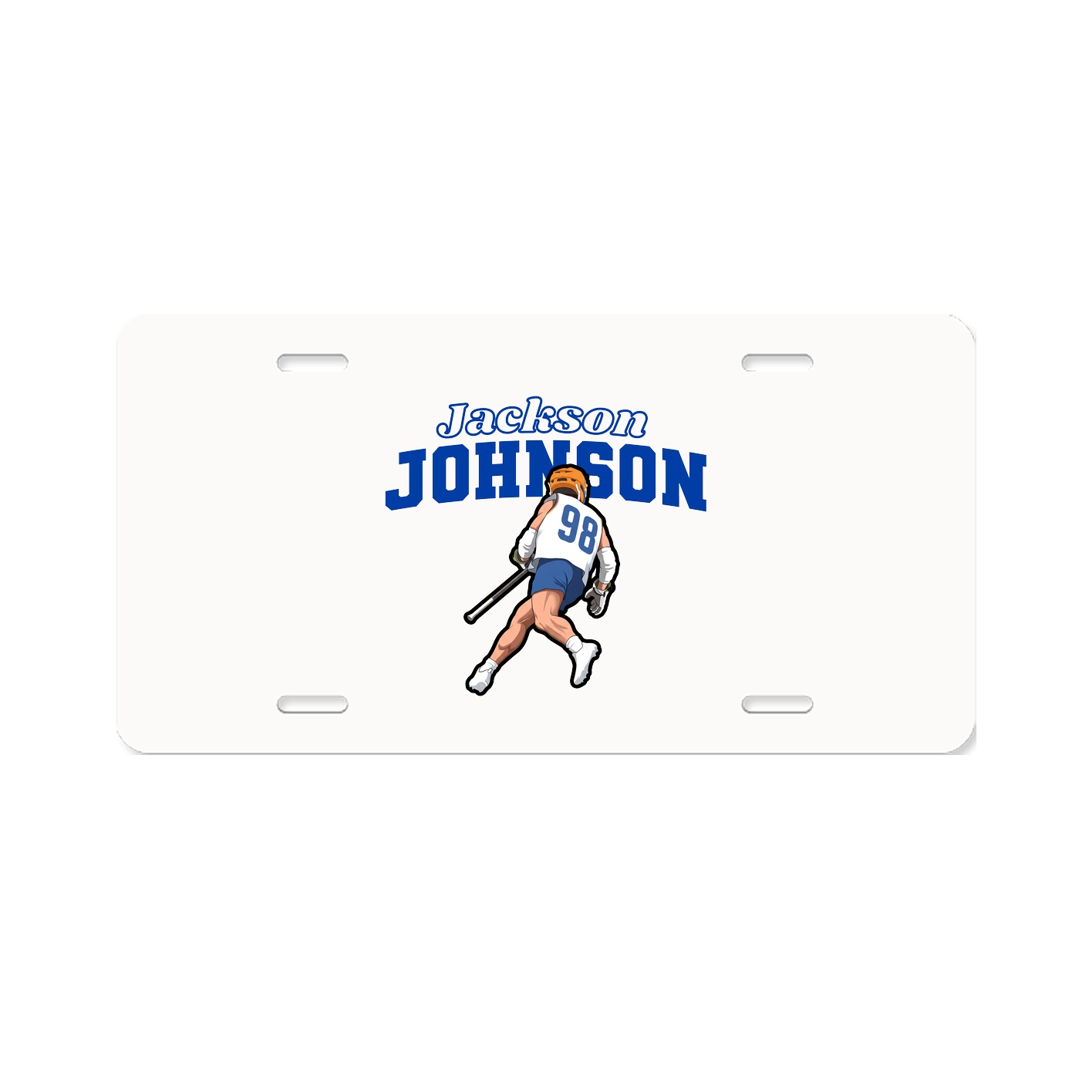 License Plate — Name Arch in Classic