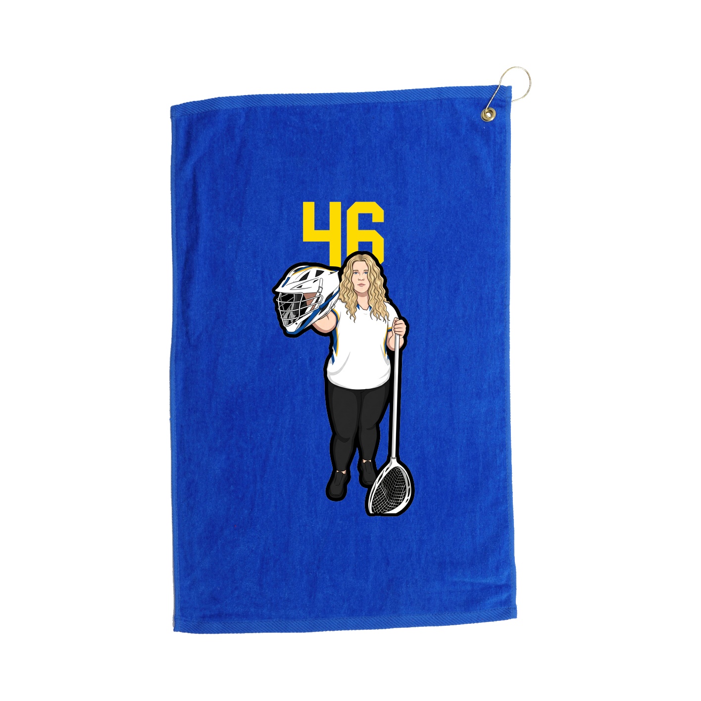 Golf Towel — Number Top in Royal