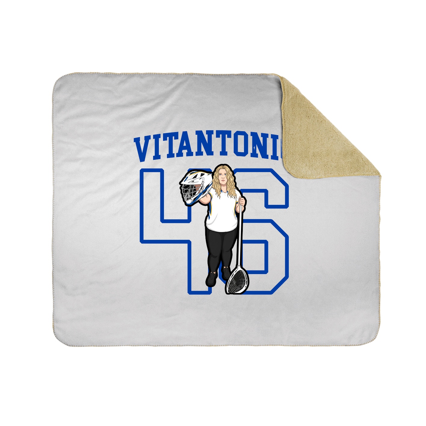 50x60 Sherpa Lined Throw Blanket