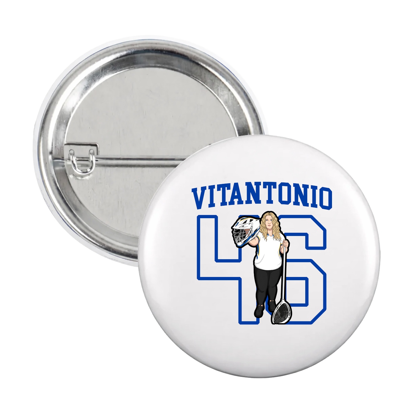 Game Day Button — Shirsey in White