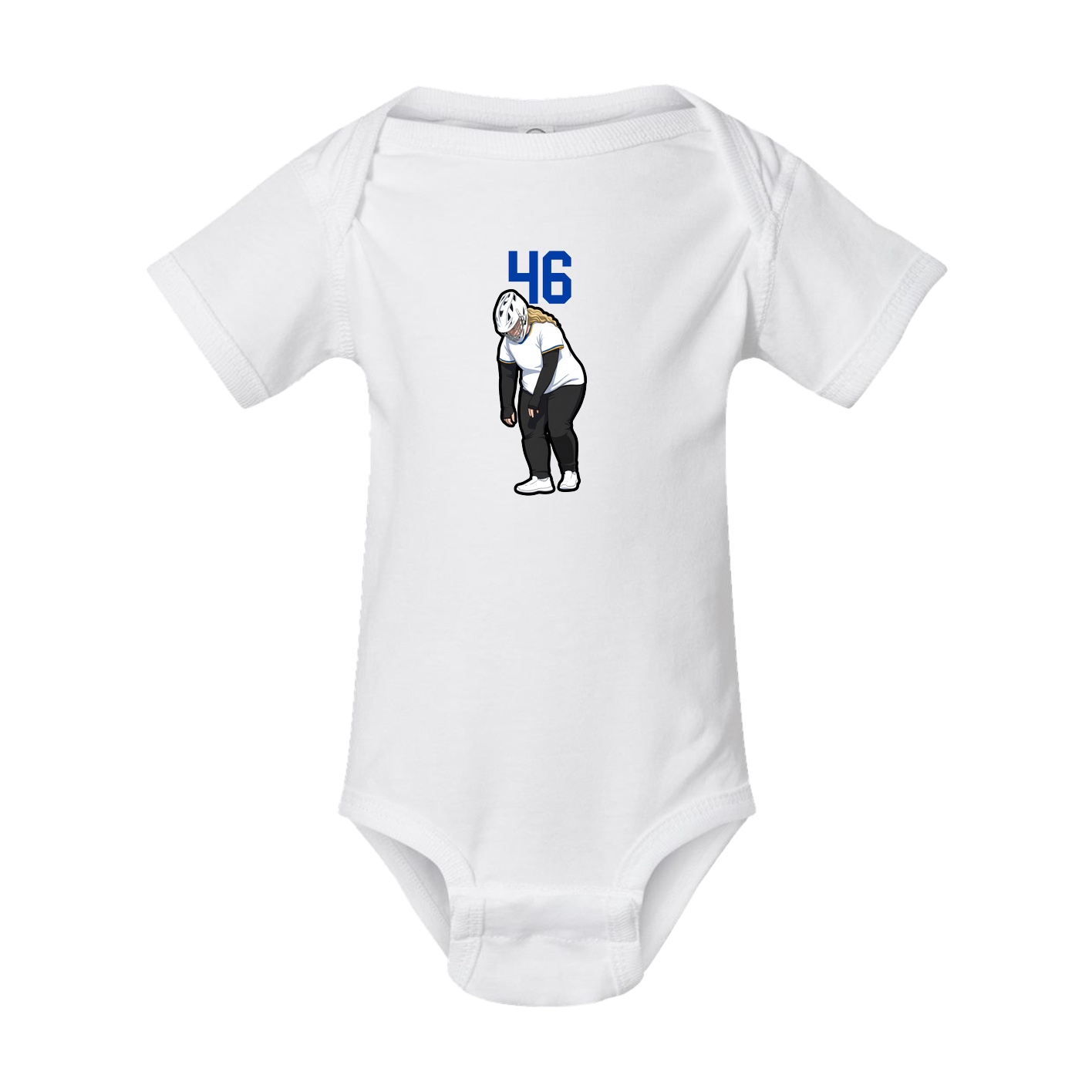 Baby Onesie — Number Top in White
