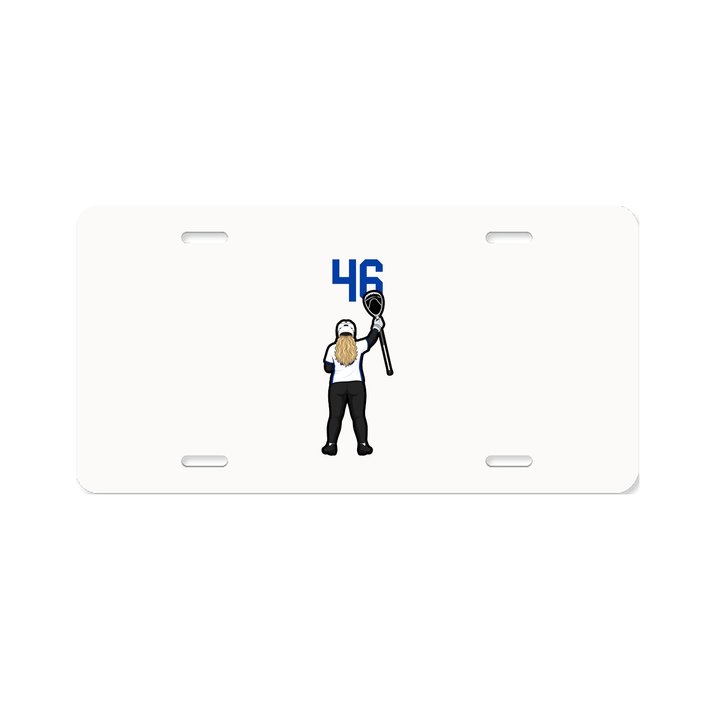 License Plate — Number Top in Classic