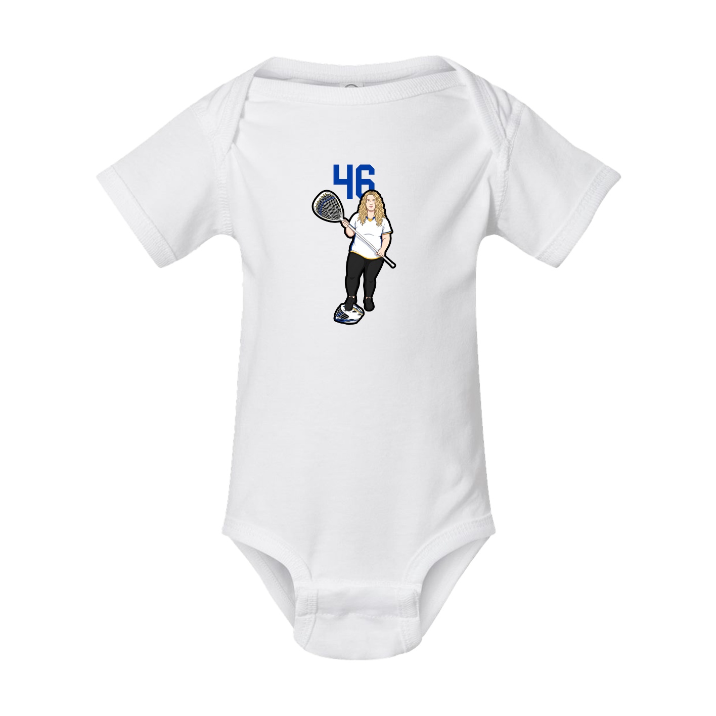 Baby Onesie — Number Top in White