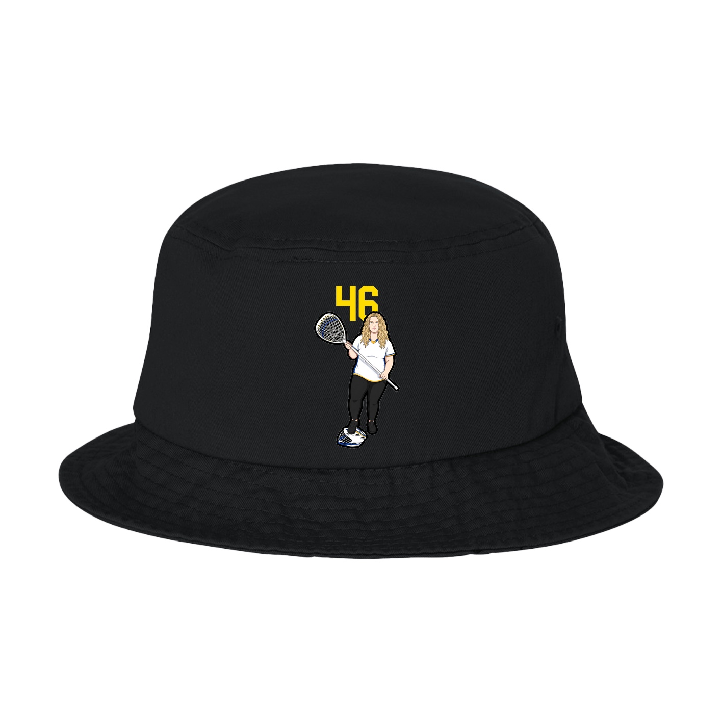 Bucket Cap — Number Top in Black