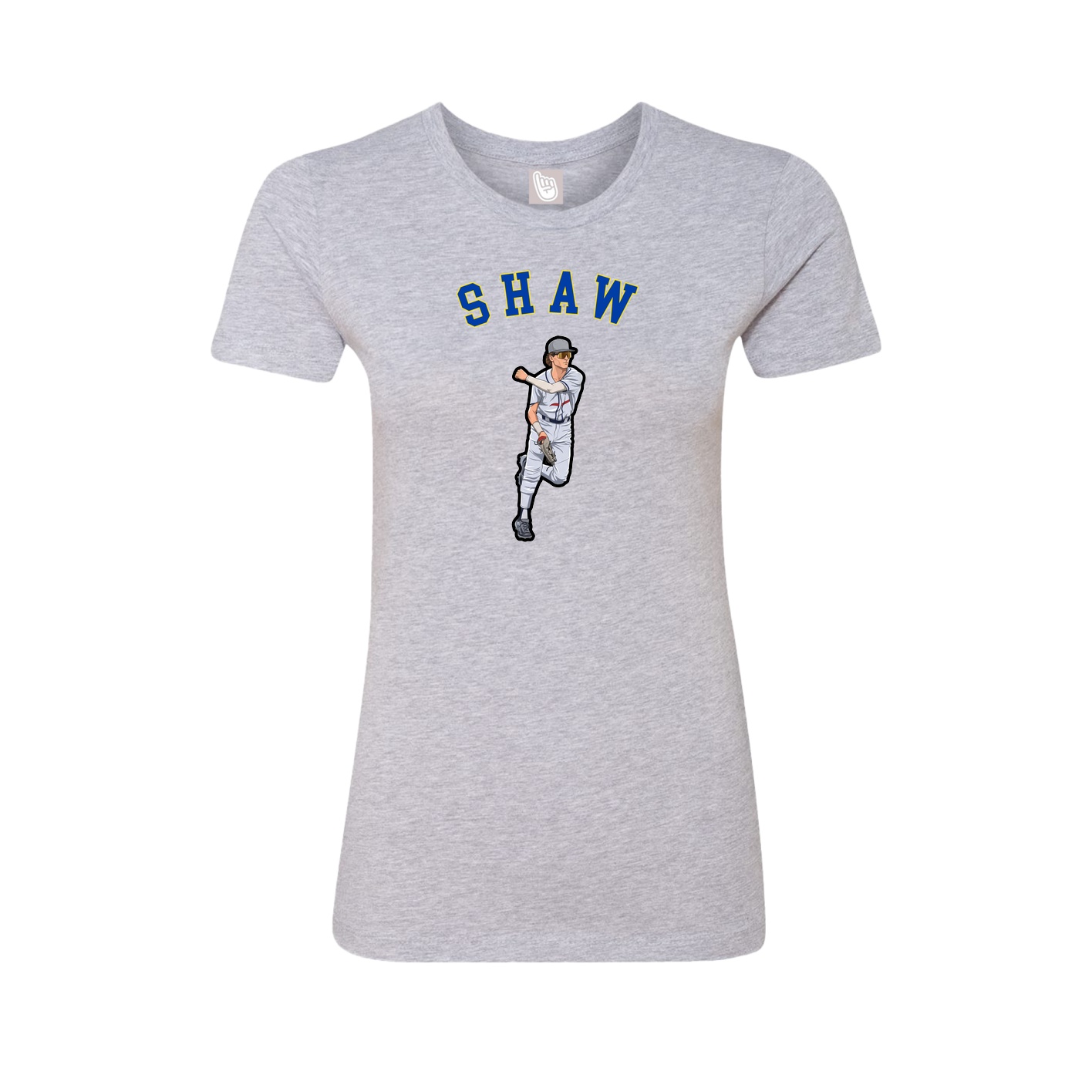 Fitted Women's Tee — Shirsey Arch in Grey