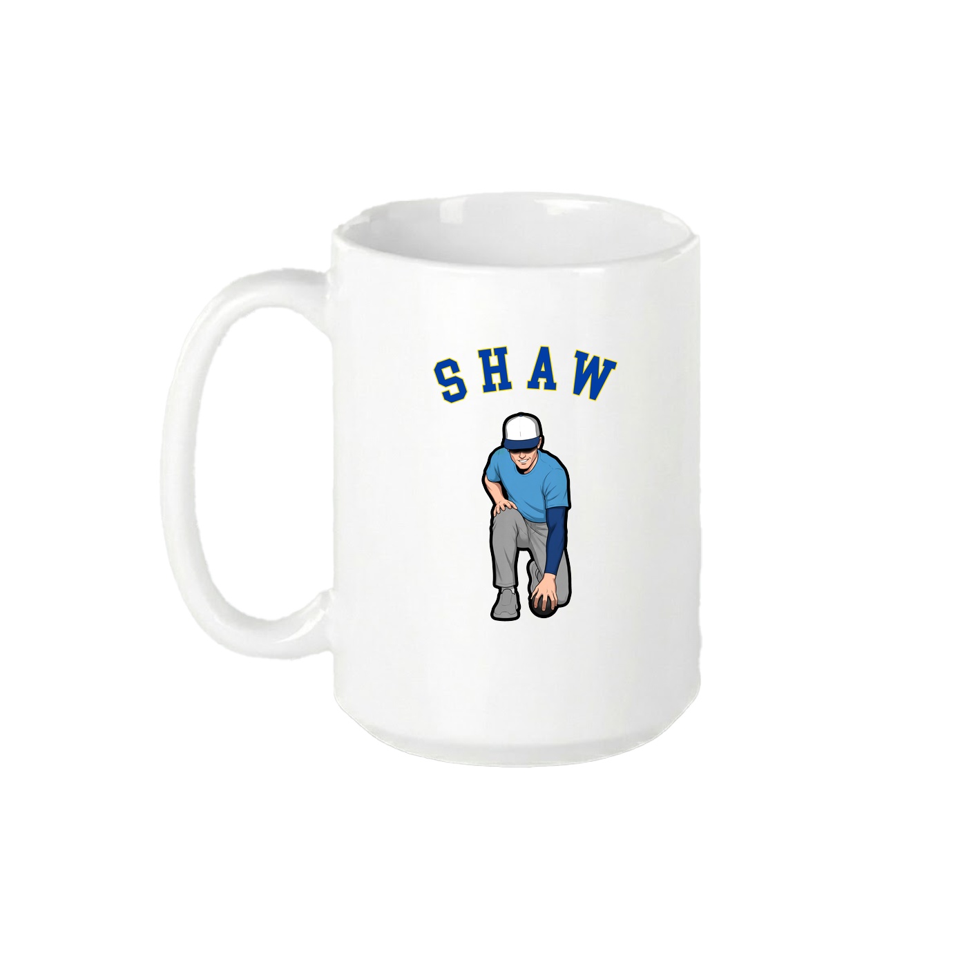 15oz Coffee Mug — Shirsey Arch in White