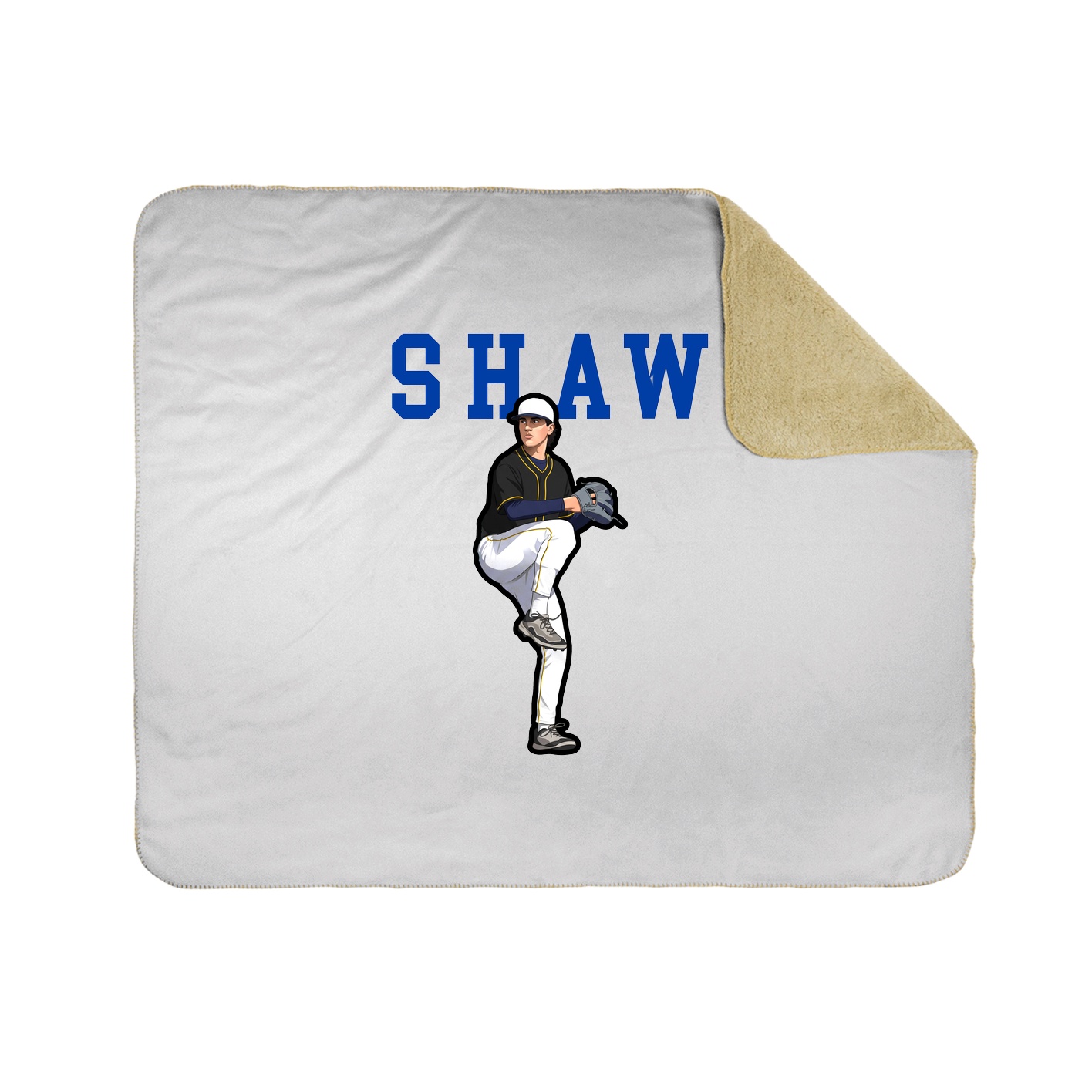 Throw Blanket — Shirsey in White