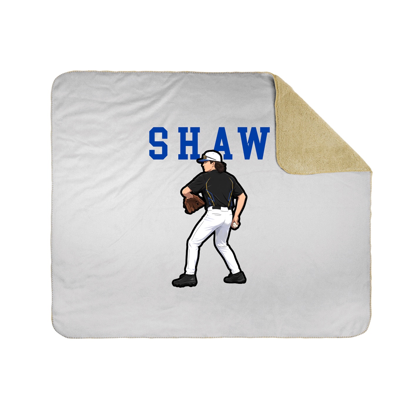 Throw Blanket — Shirsey in White