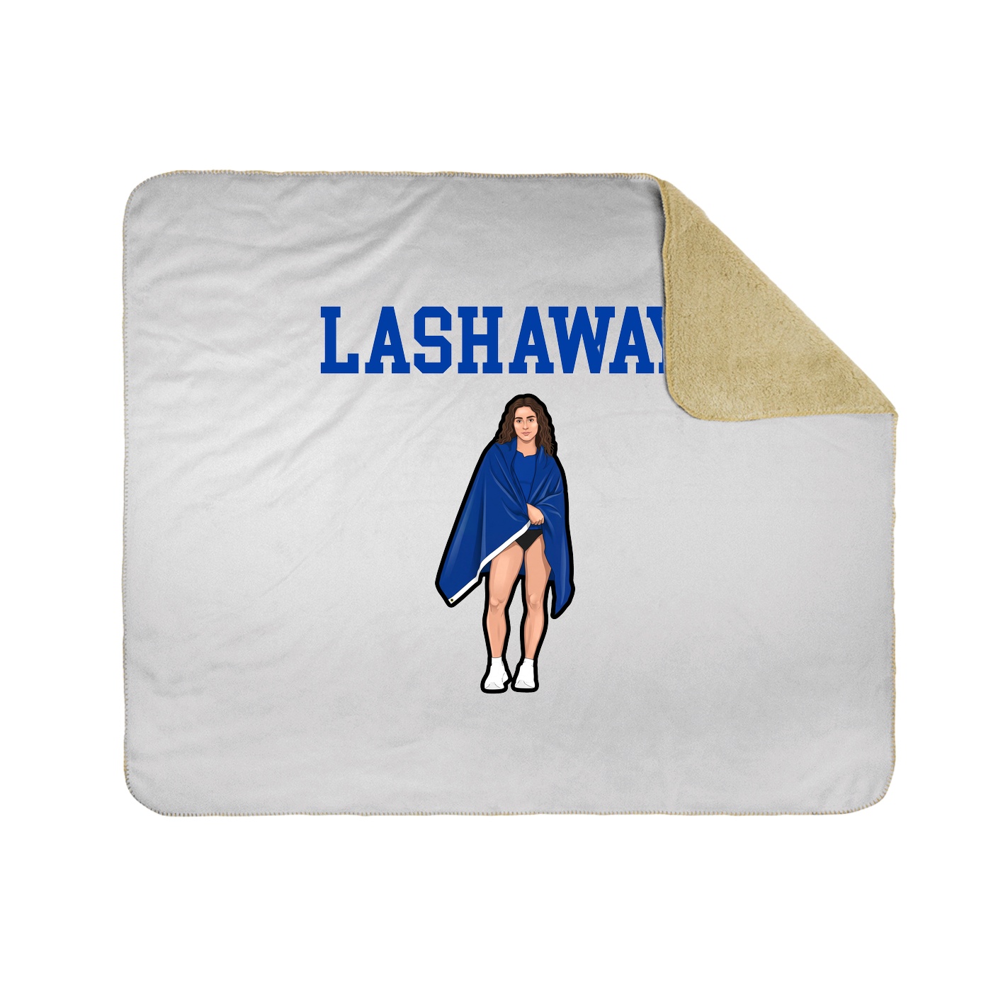 Throw Blanket — Shirsey in White