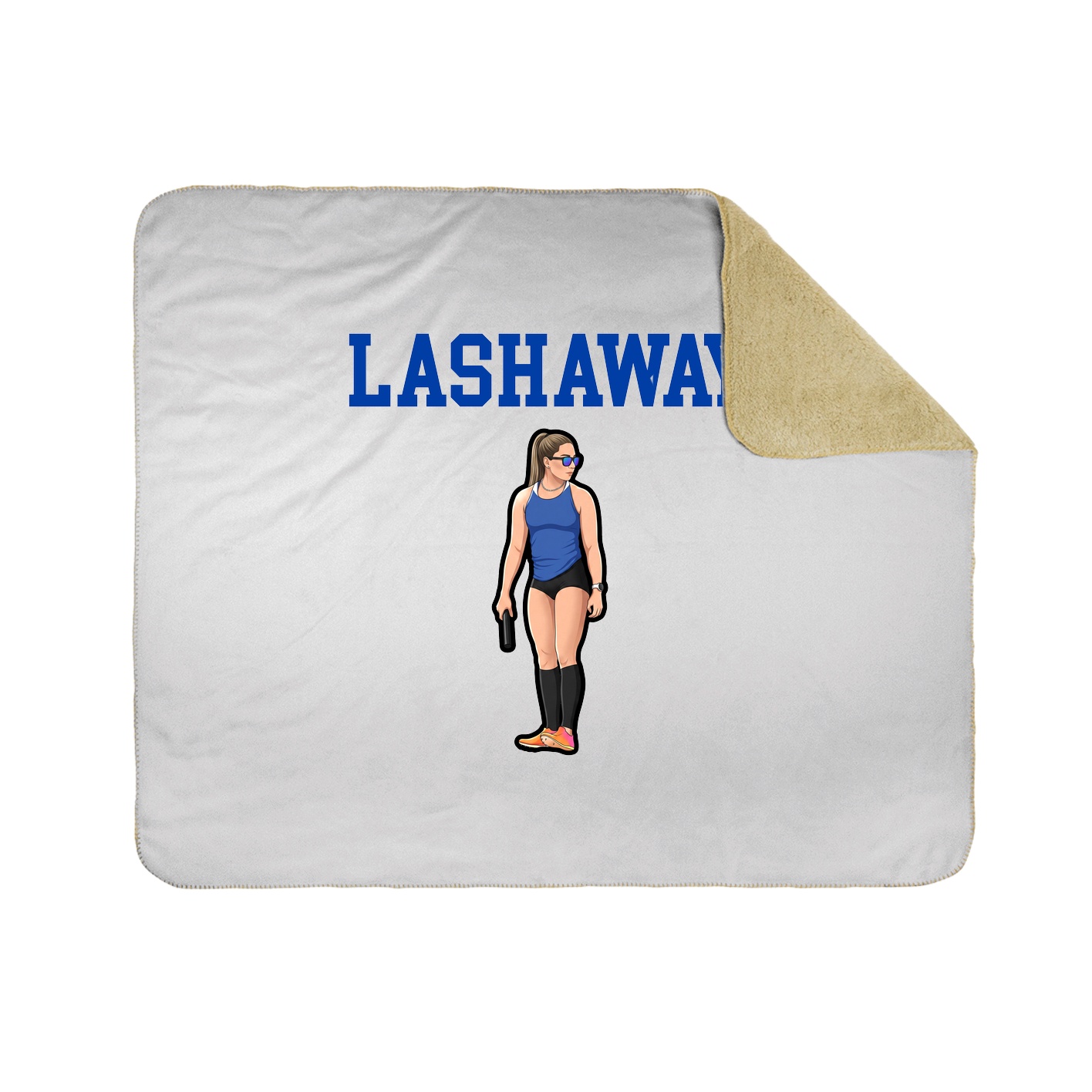 Throw Blanket — Shirsey in White