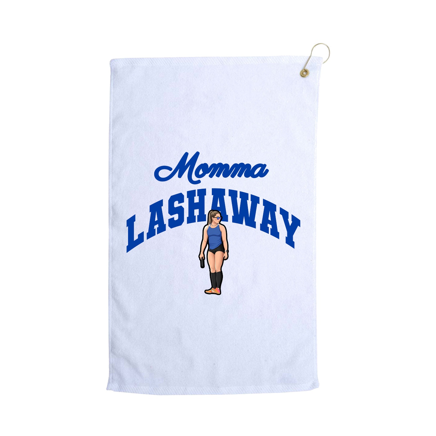 Golf Towel — Mothers Day Arch in White