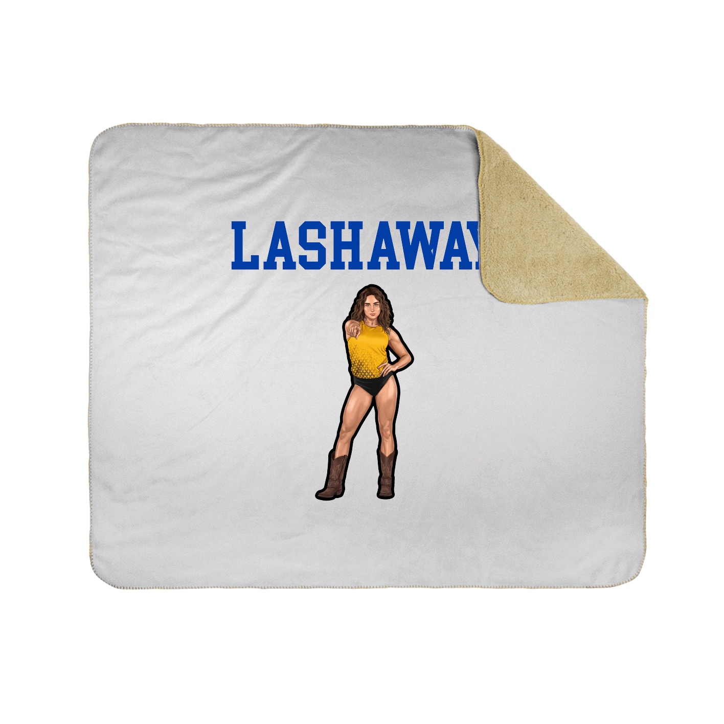 Throw Blanket — Shirsey in White