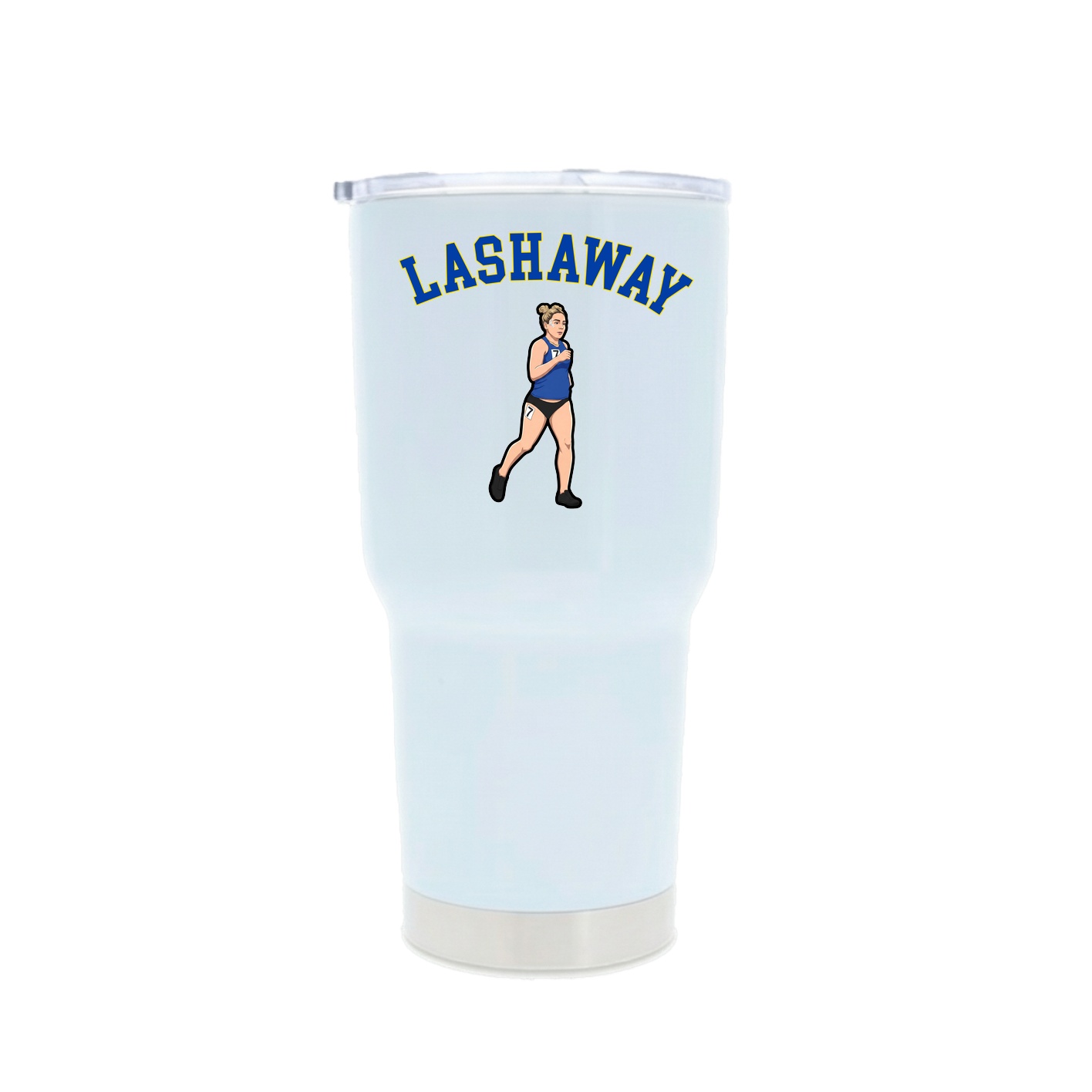 30oz Stainless Steel Tumbler — Shirsey Arch in White