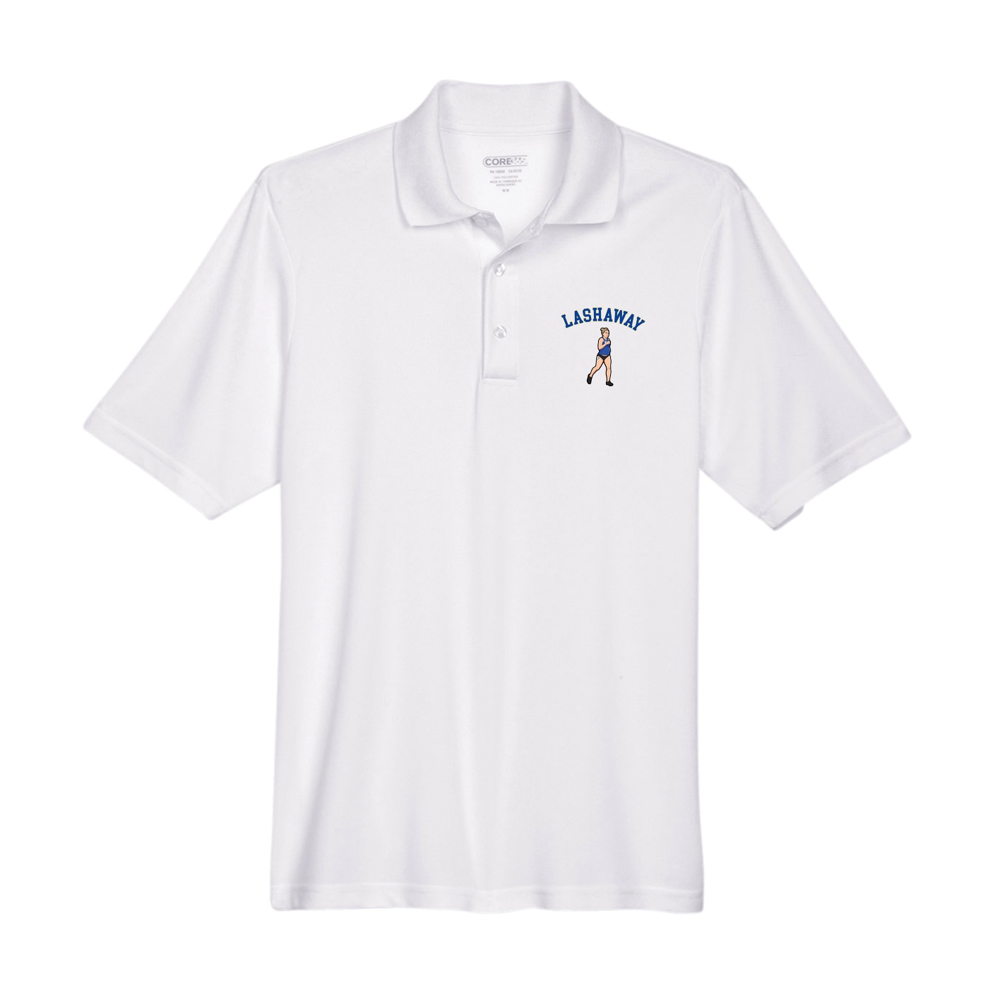 Performance Polo — Shirsey Arch in White