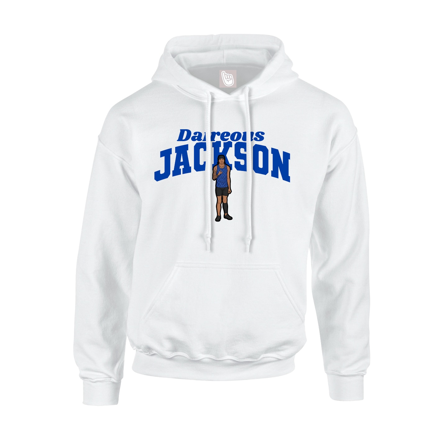 Youth Hoodie — Signature Arch in White