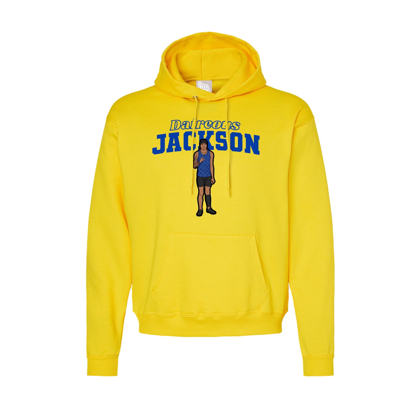 Hoodie — Name Arch in Yellow