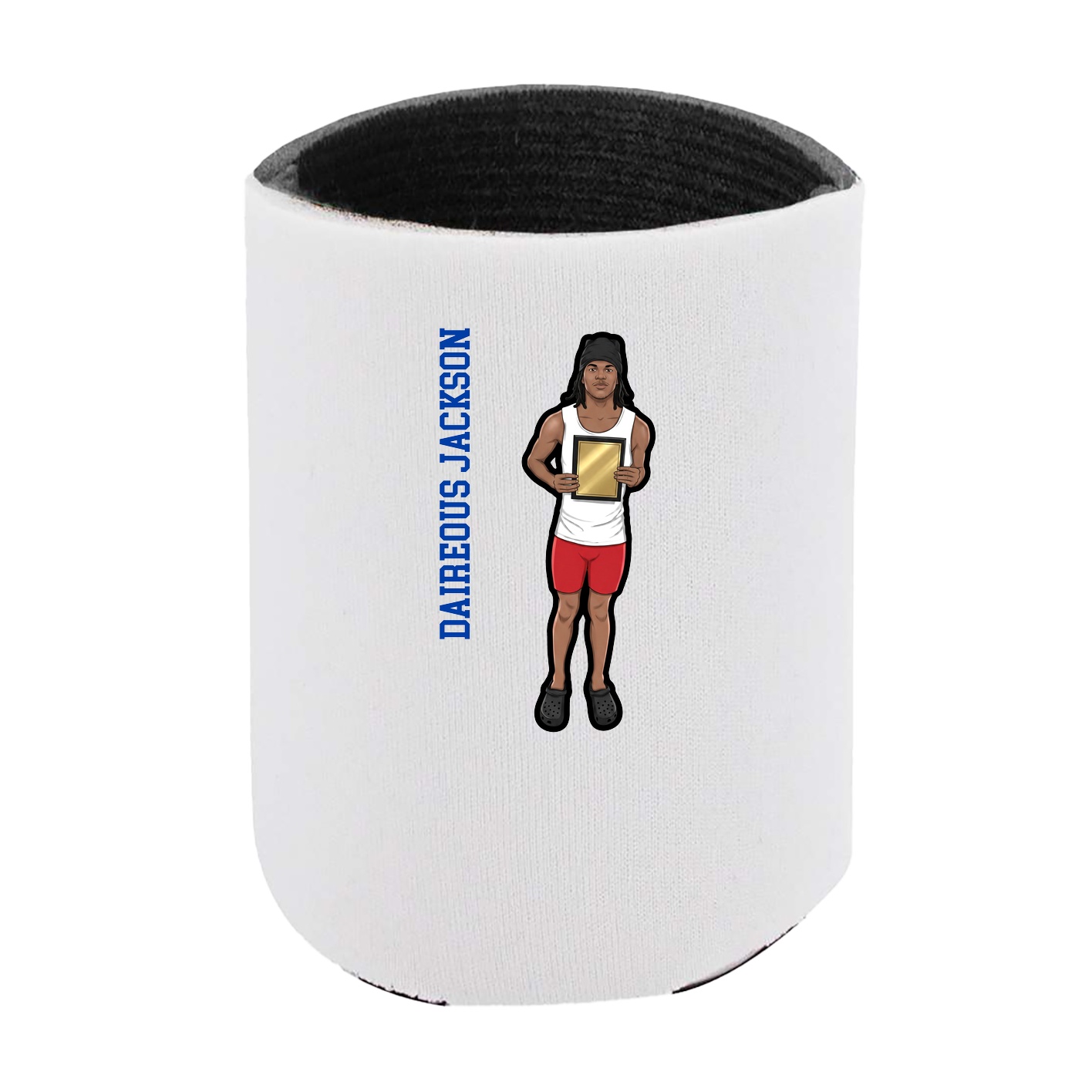 Can Holder — Name Vertical in White