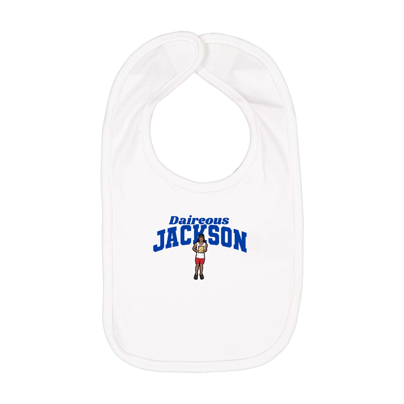 Infant Bib — Signature Arch in White
