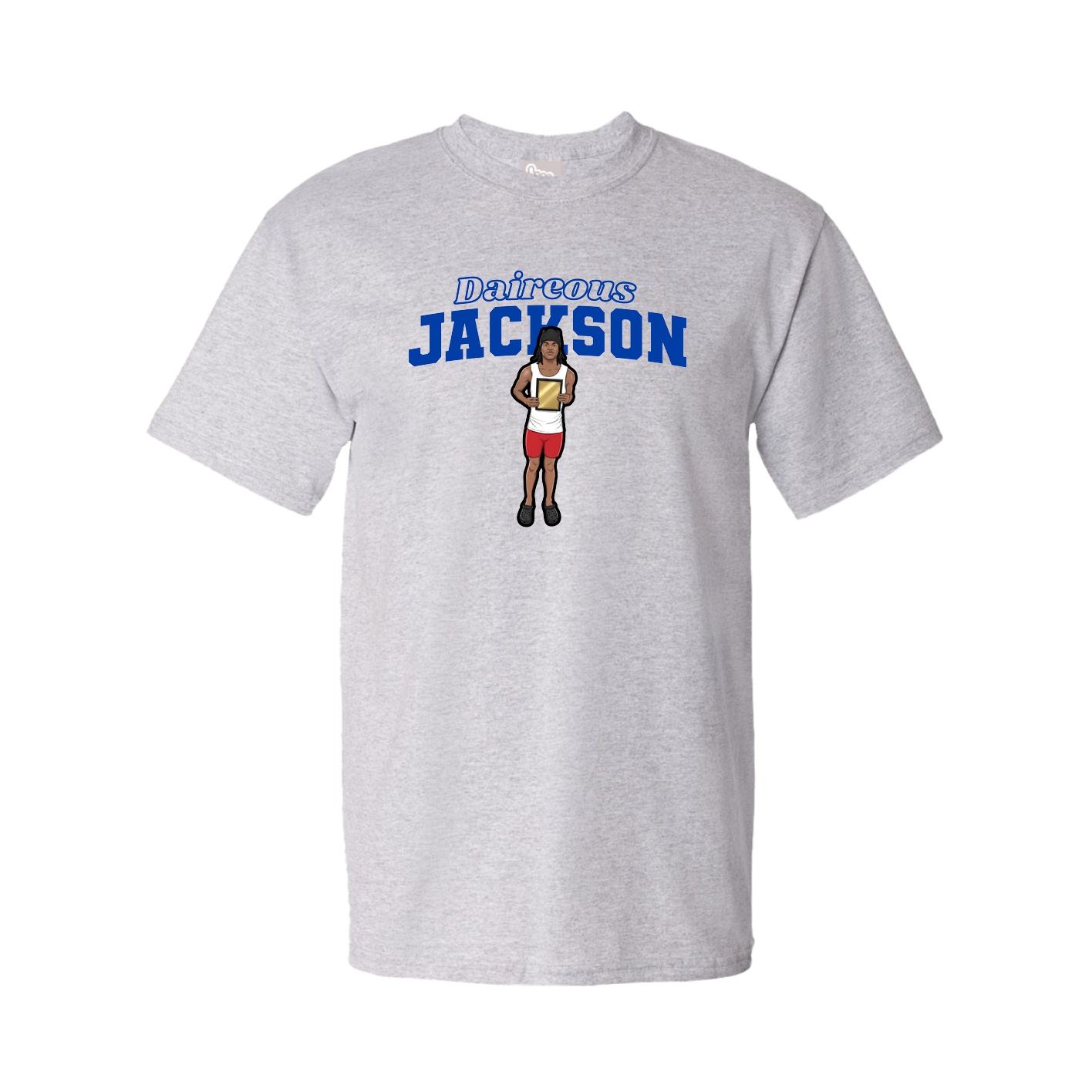 Youth Tee — Name Arch in Grey