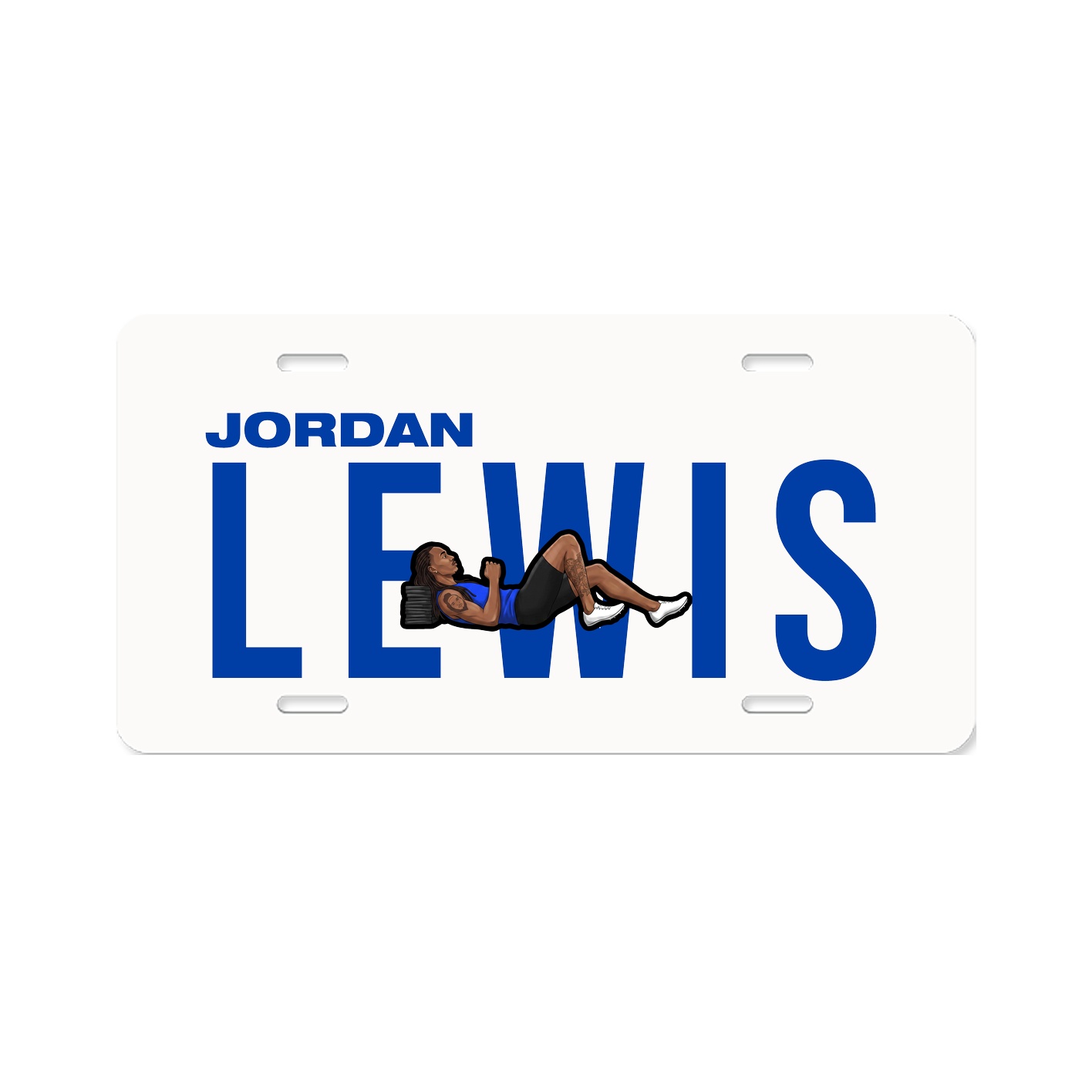License Plate — Player Name in Classic
