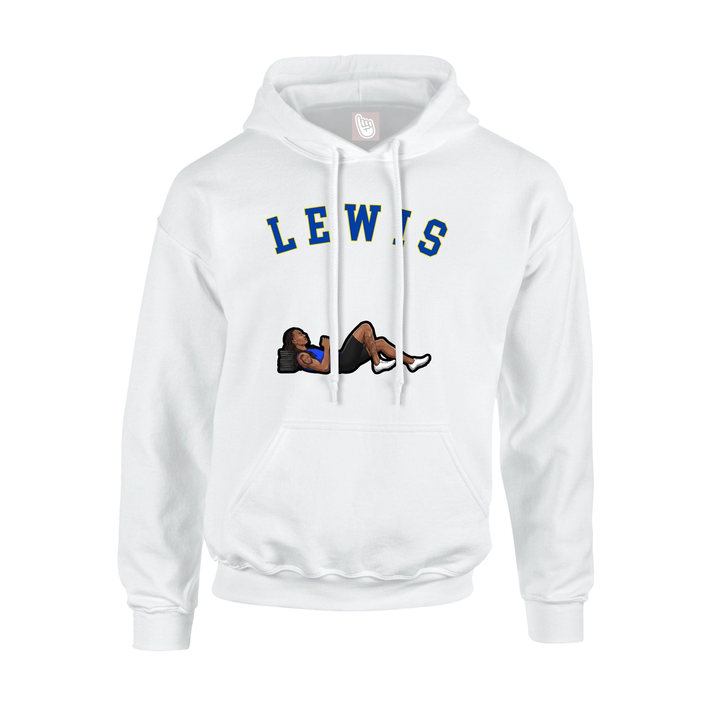 Youth Hoodie — Shirsey Arch in White