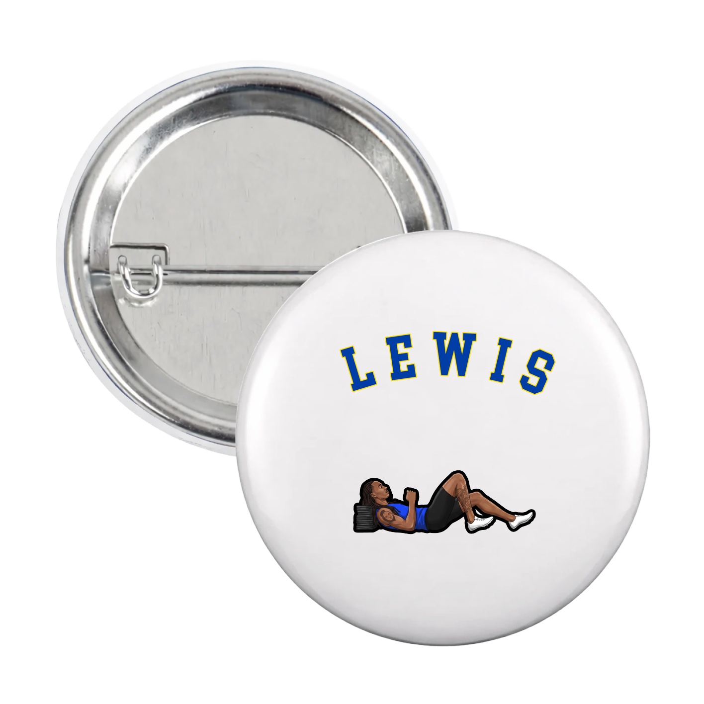 Game Day Button — Shirsey Arch in White