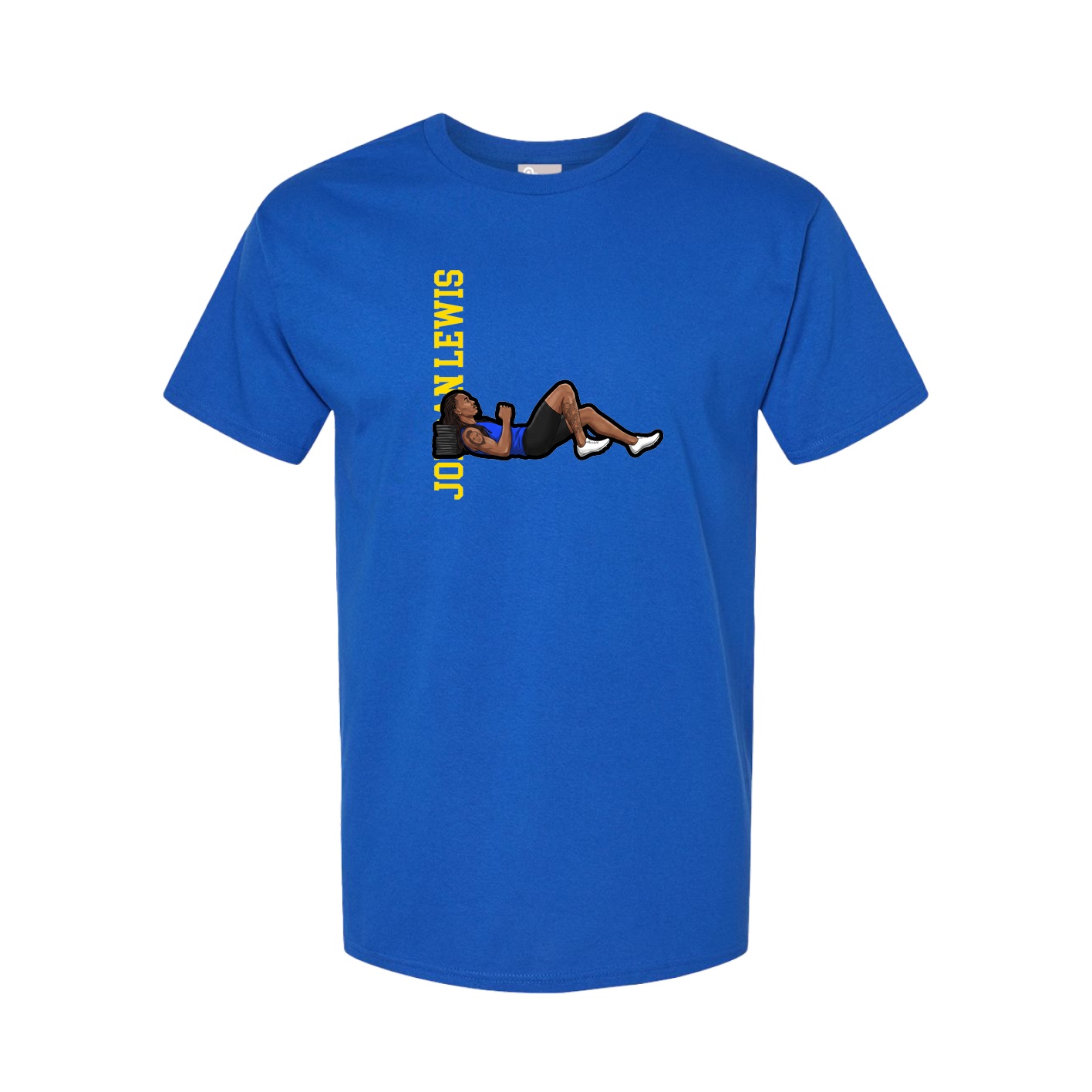 Tee — Name Vertical in Royal