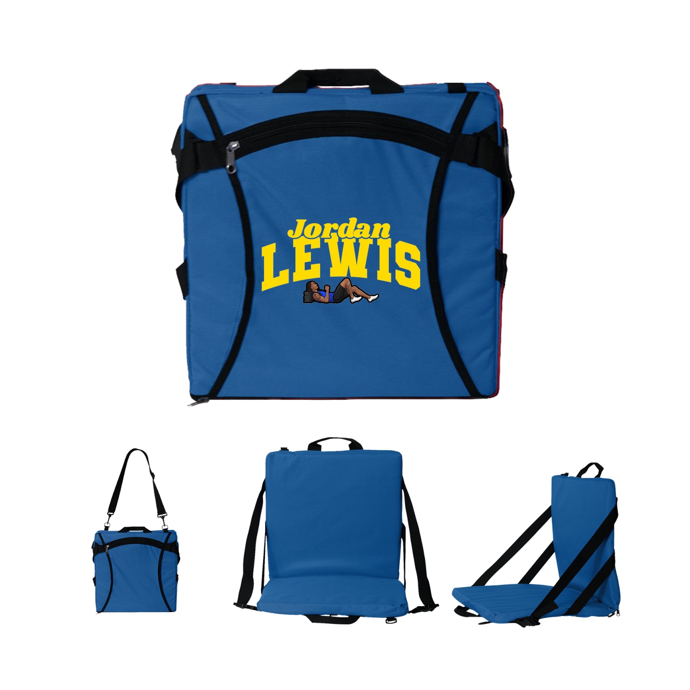 Folding Stadium Seat — Signature Arch in Royal