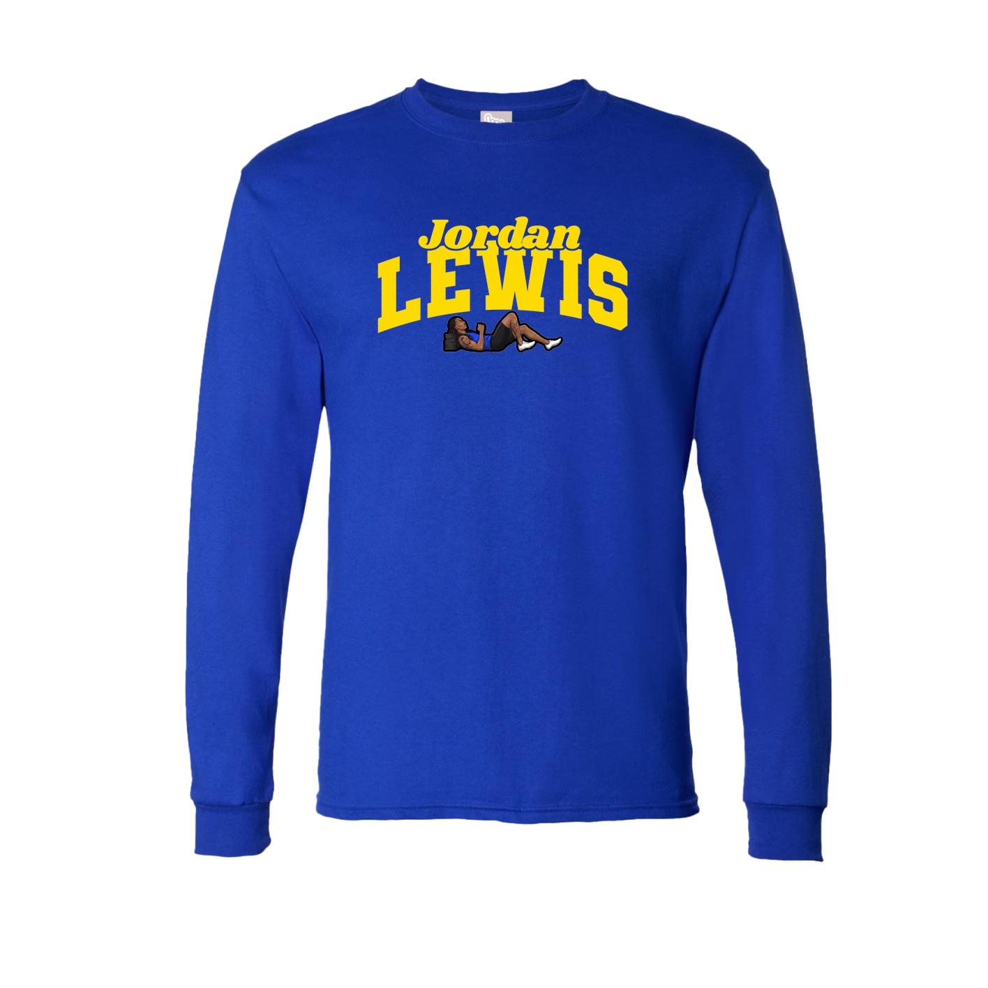Long Sleeve Tee — Signature Arch in Royal