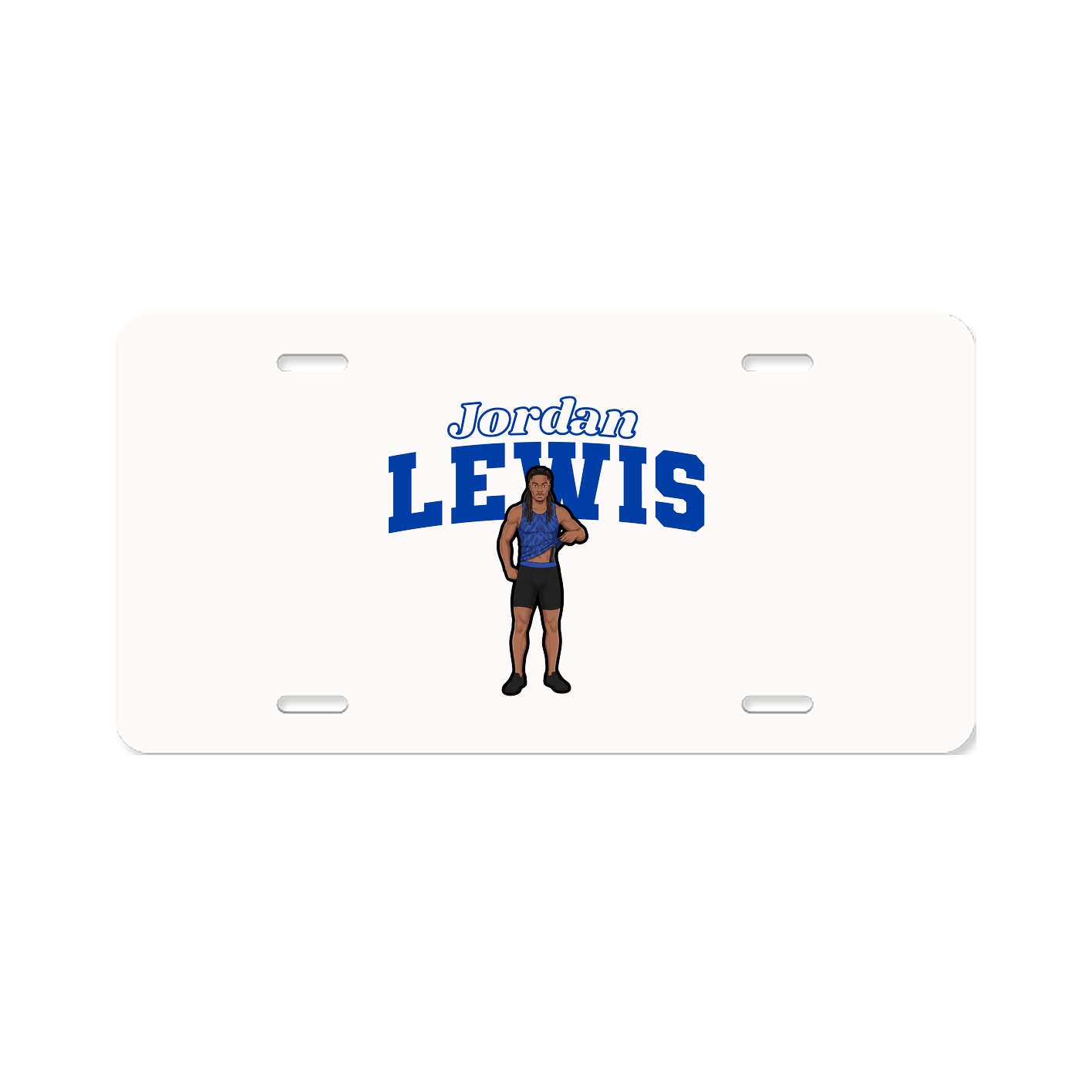 License Plate — Name Arch in Classic