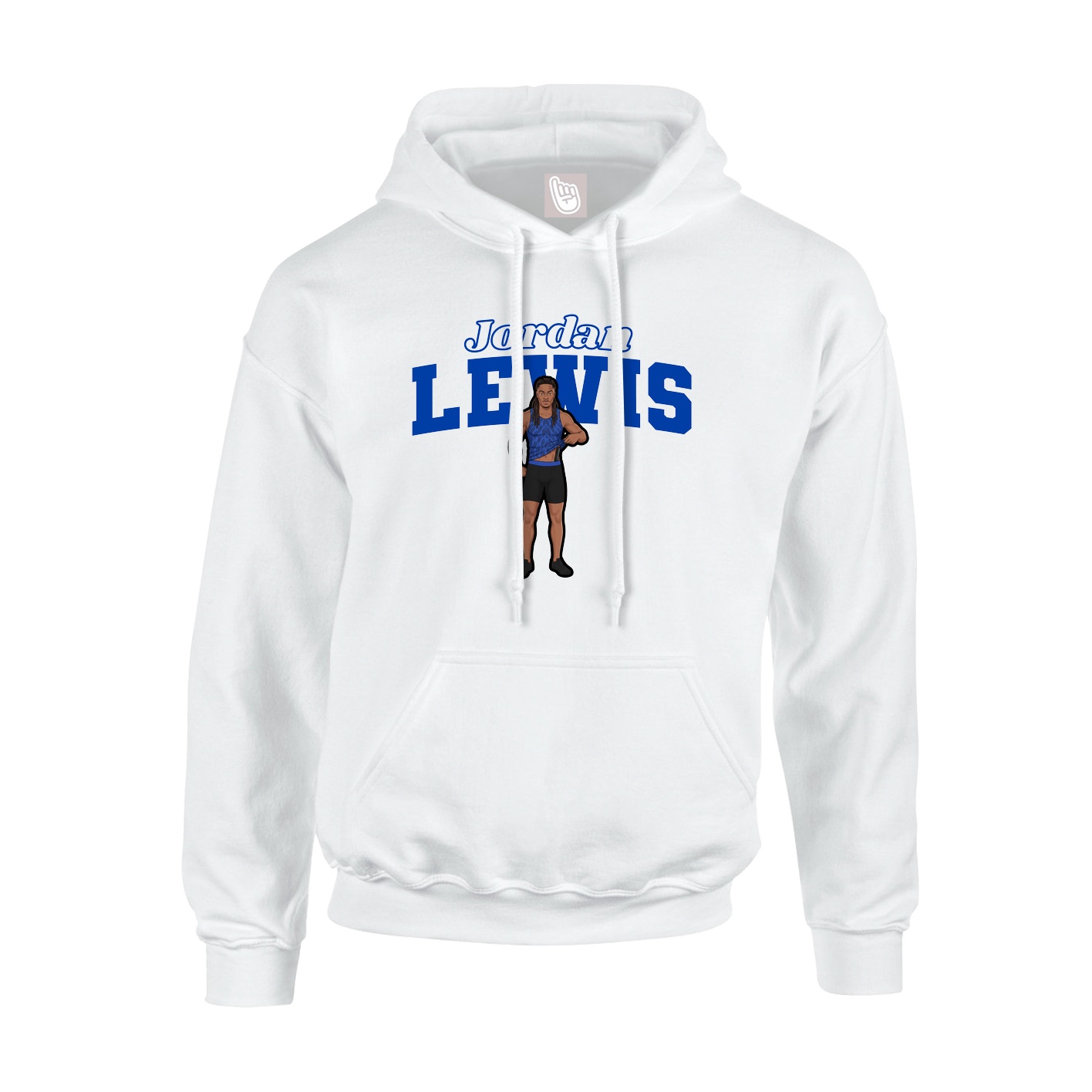 Hoodie — Name Arch in White