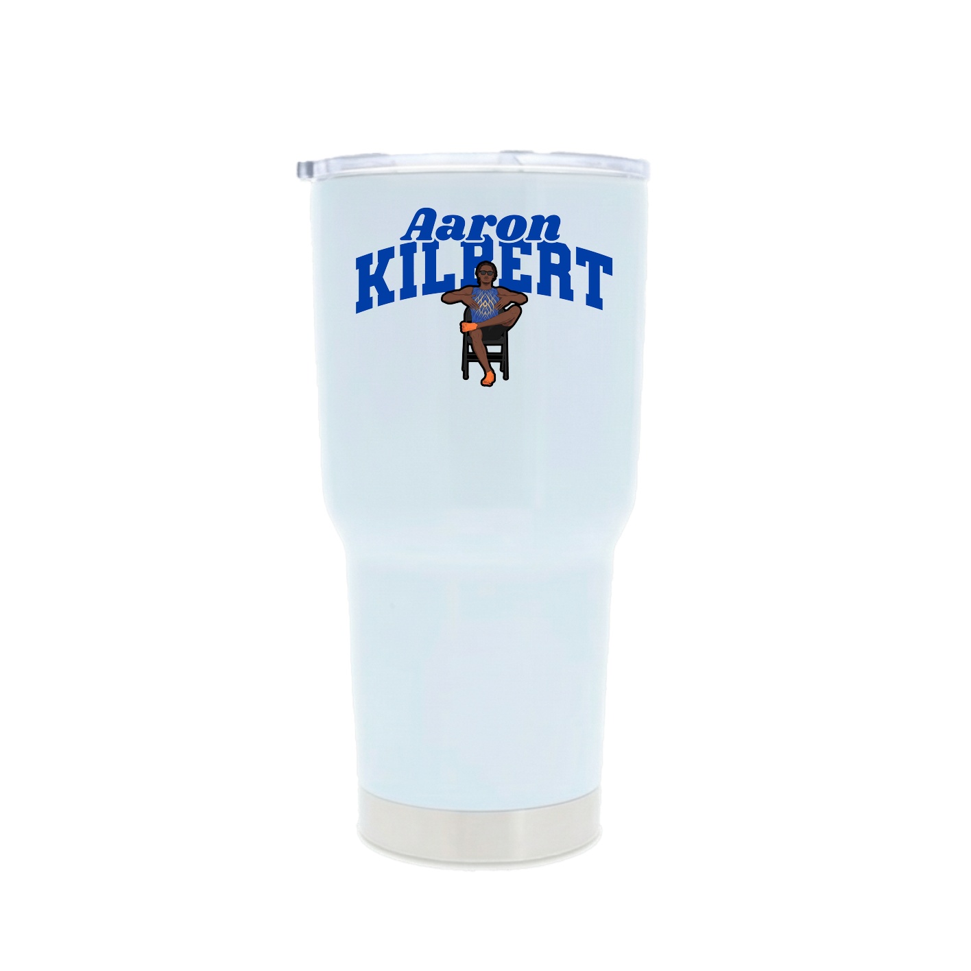 30oz Stainless Steel Tumbler — Signature Arch in White