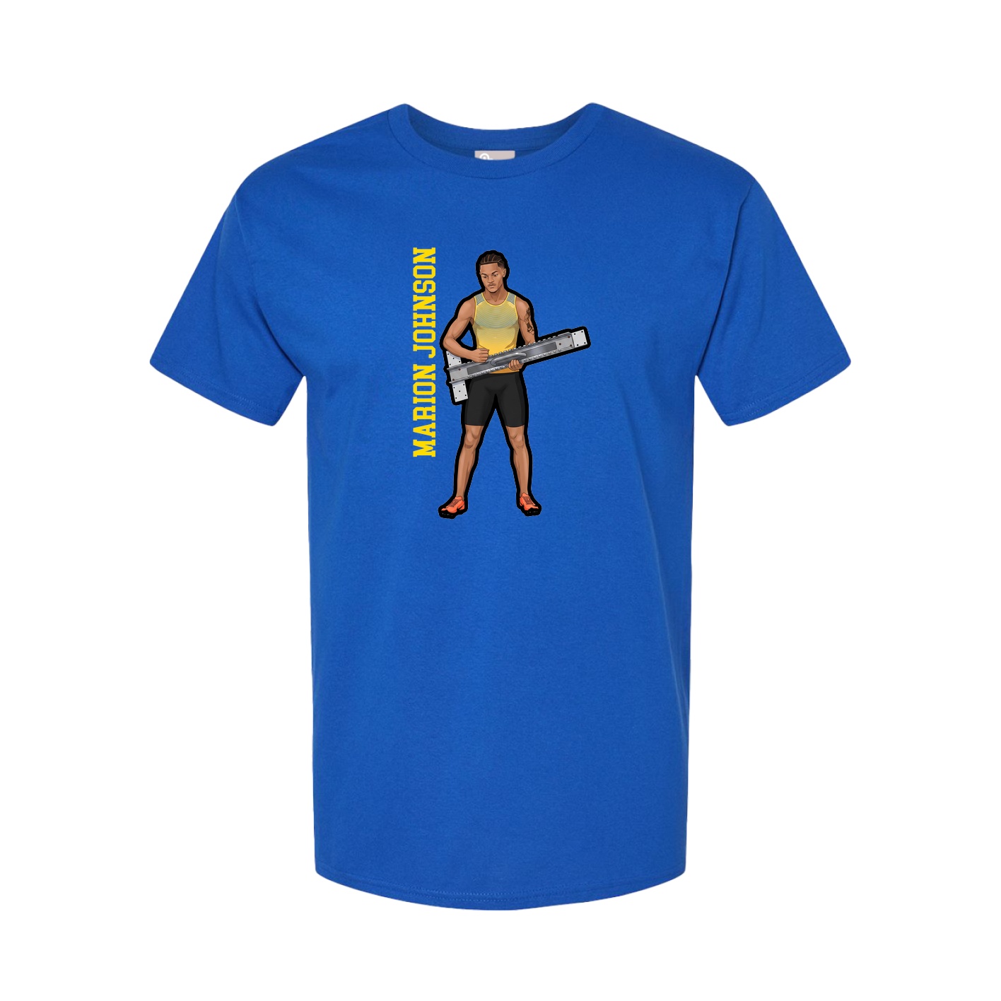 Tee — Name Vertical in Royal