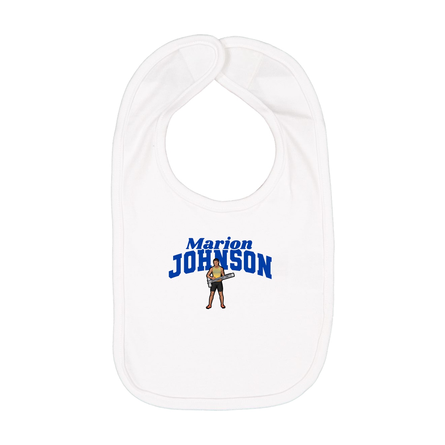 Infant Bib — Signature Arch in White