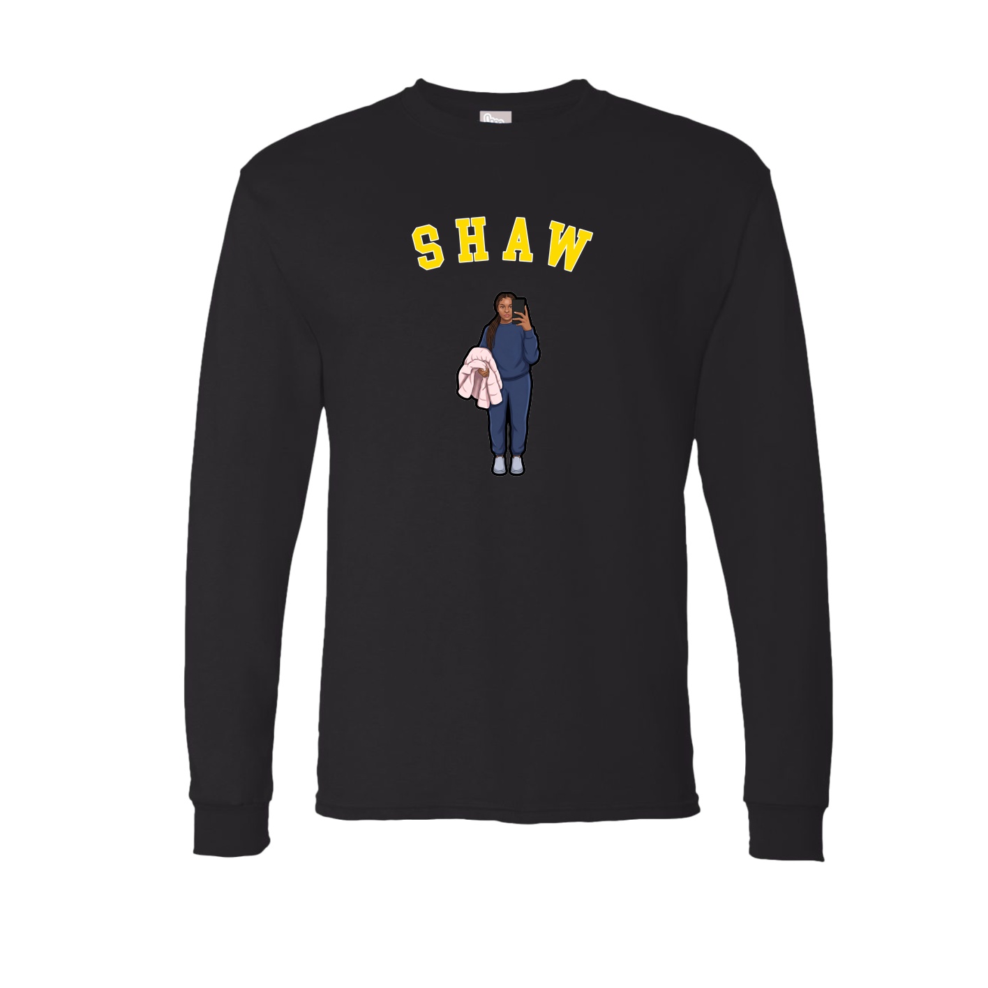 Long Sleeve Tee — Shirsey Arch in Black