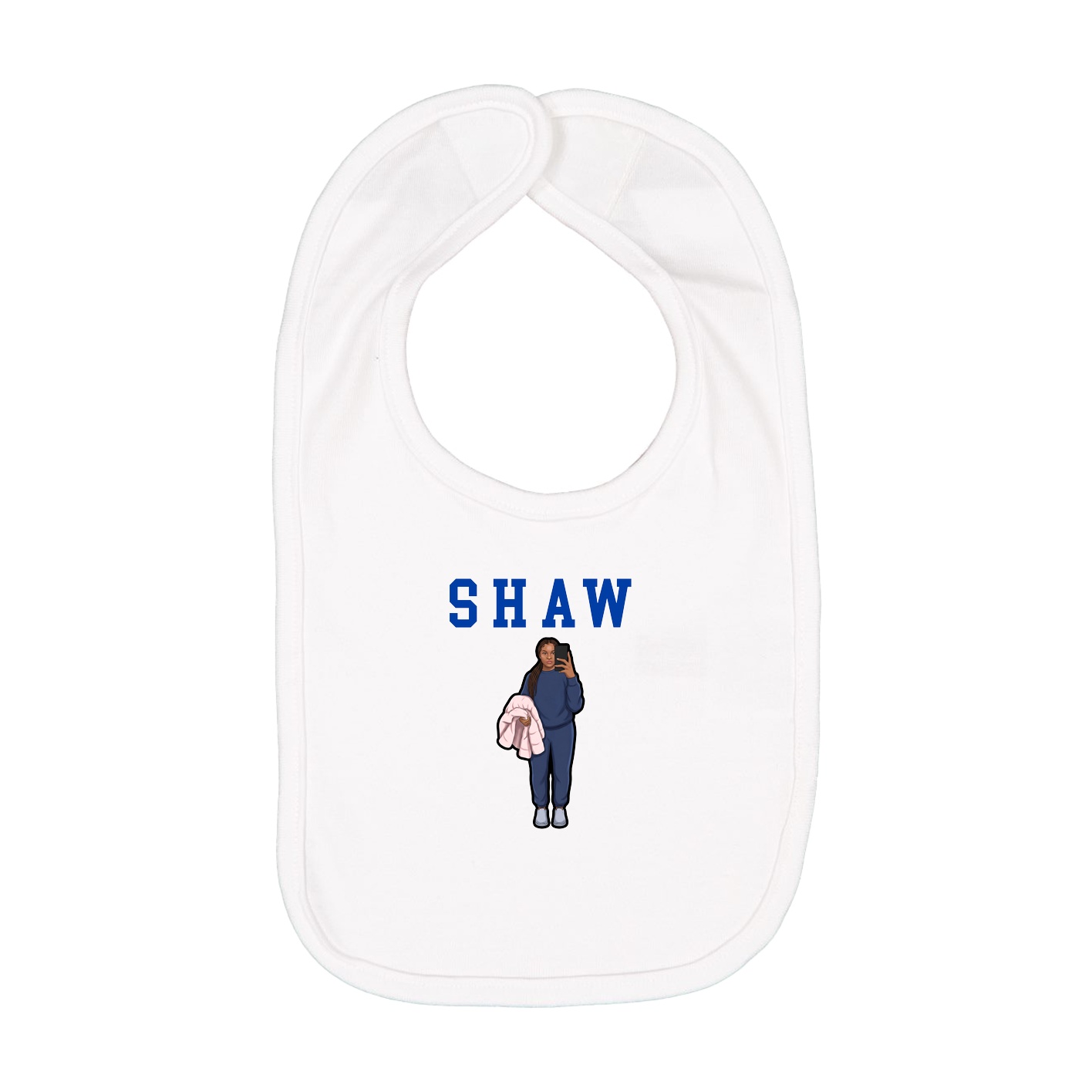 Infant Bib — Shirsey in White