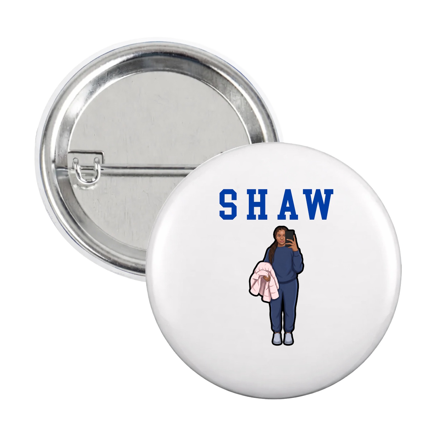 Game Day Button — Shirsey in White