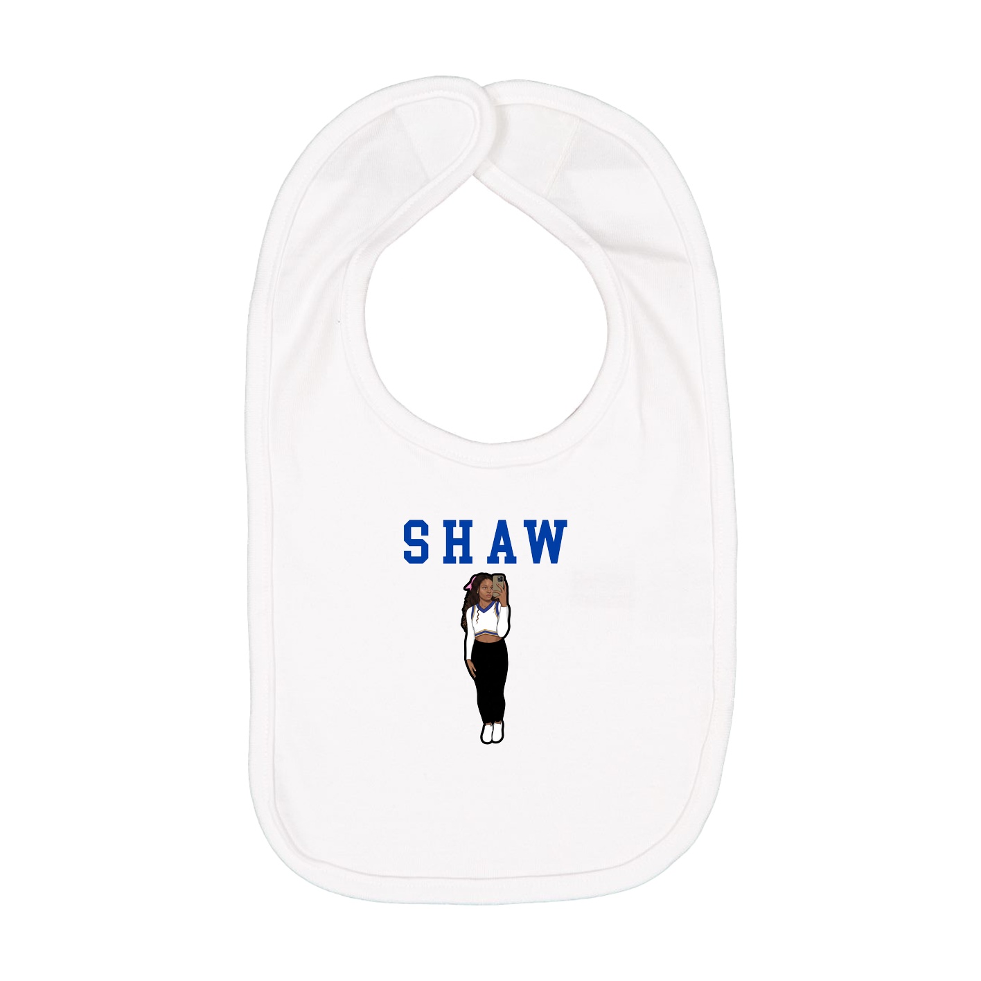 Infant Bib — Shirsey in White