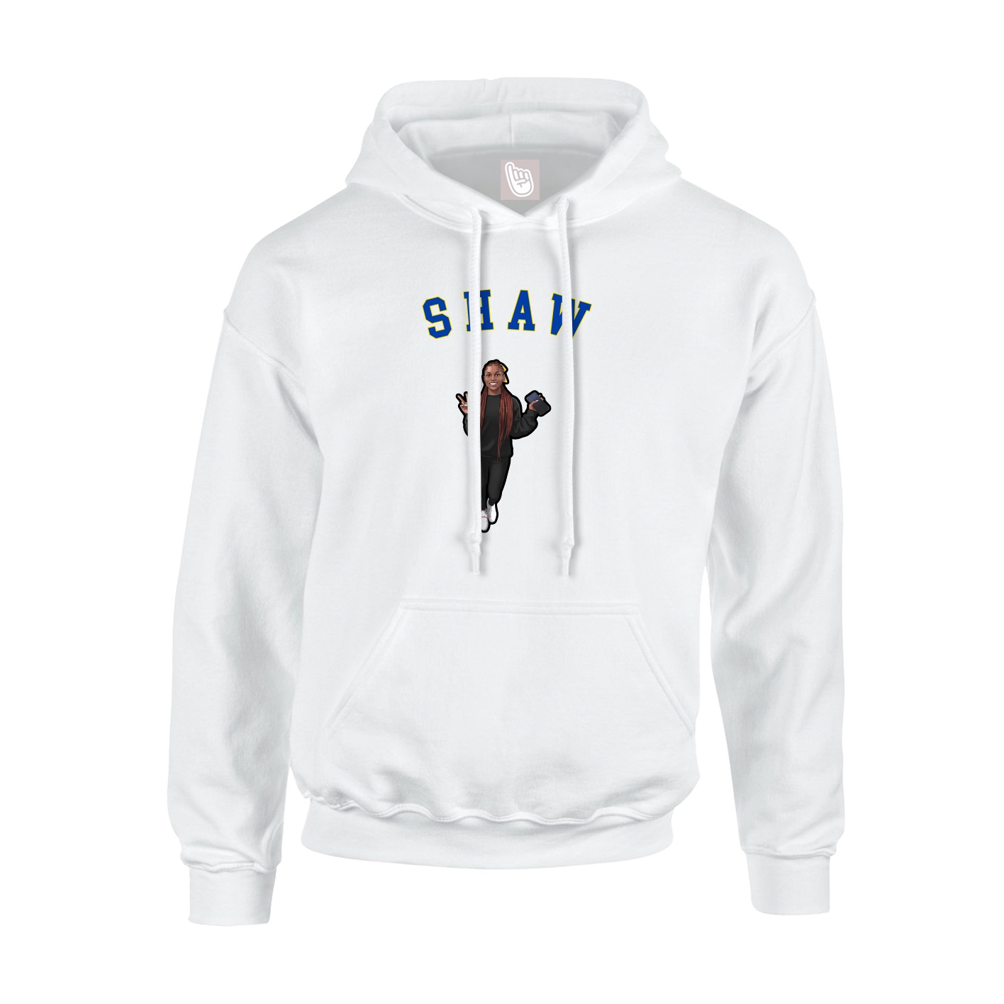 Youth Hoodie — Shirsey Arch in White