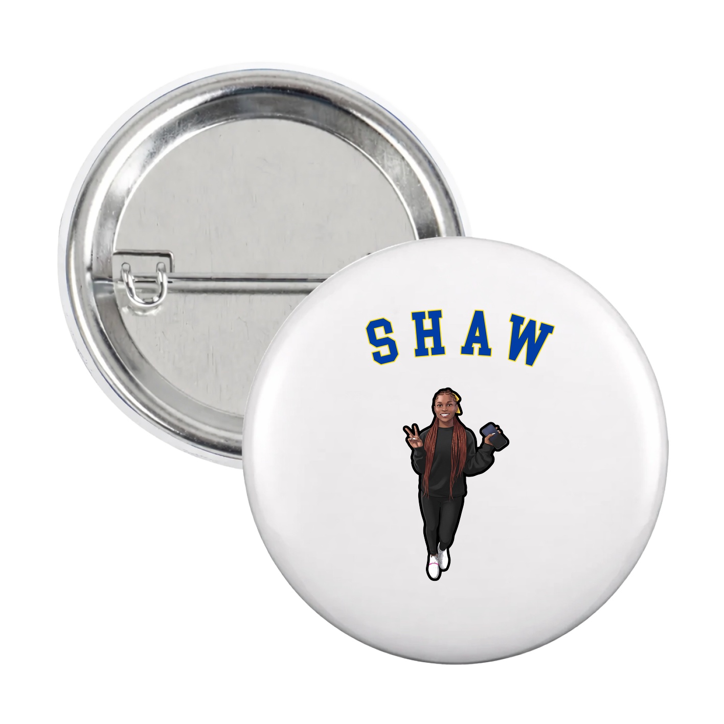 Game Day Button — Shirsey Arch in White