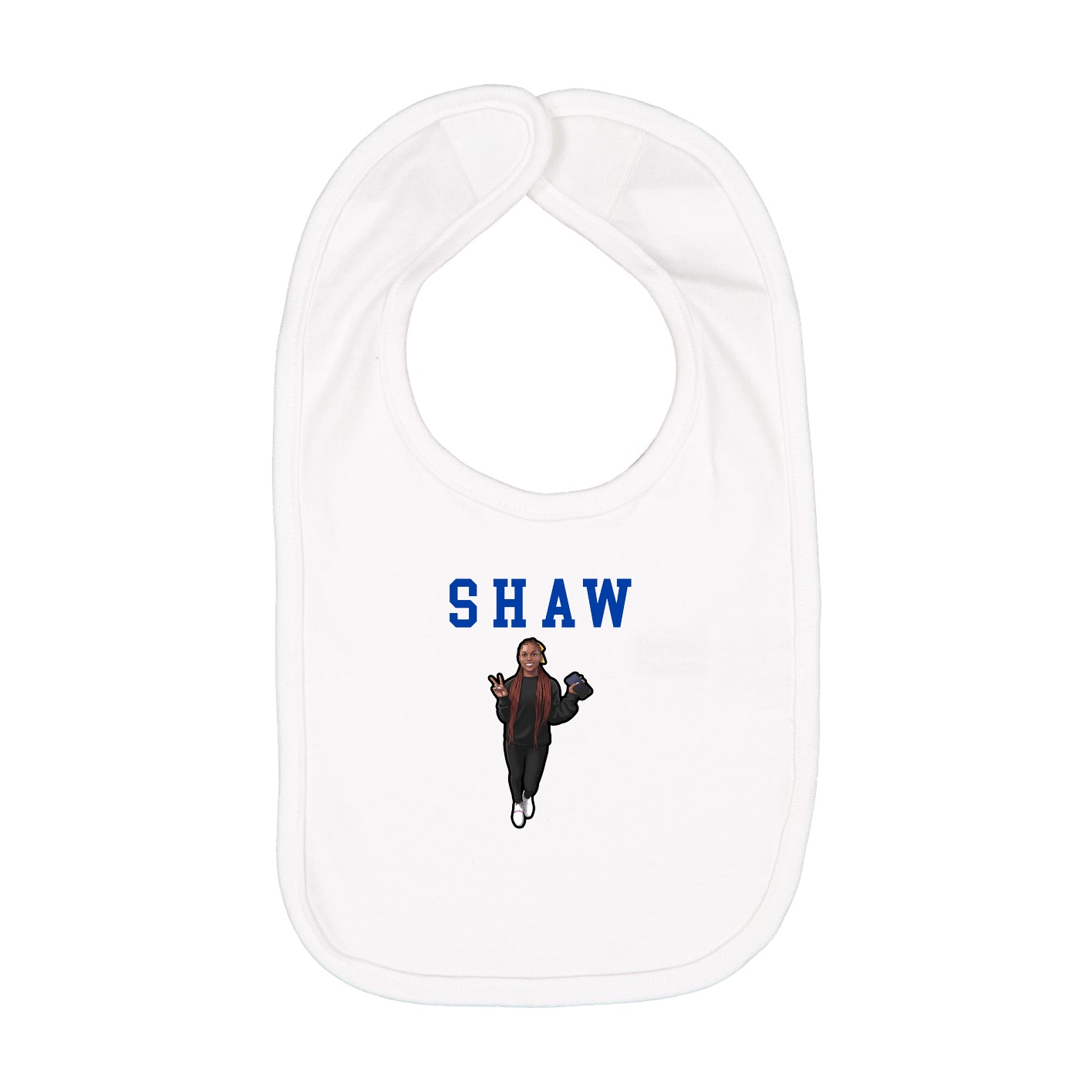 Infant Bib — Shirsey in White